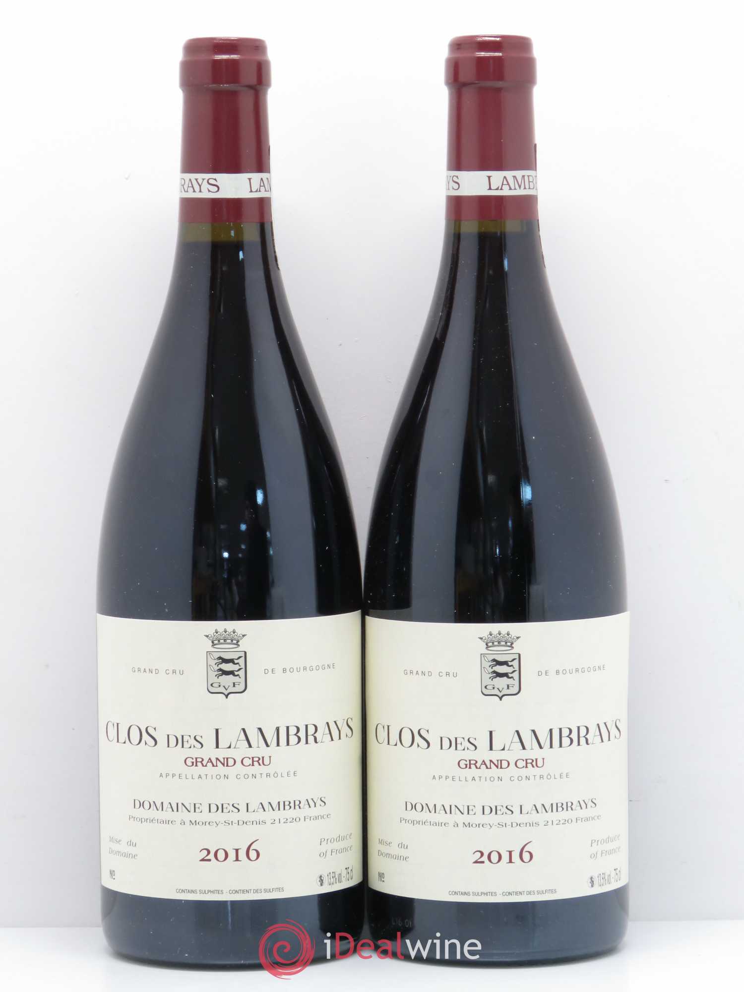 Clos des Lambrays Grand Cru Domaine des Lambrays 2016 - Lot de 2 bouteilles - 0