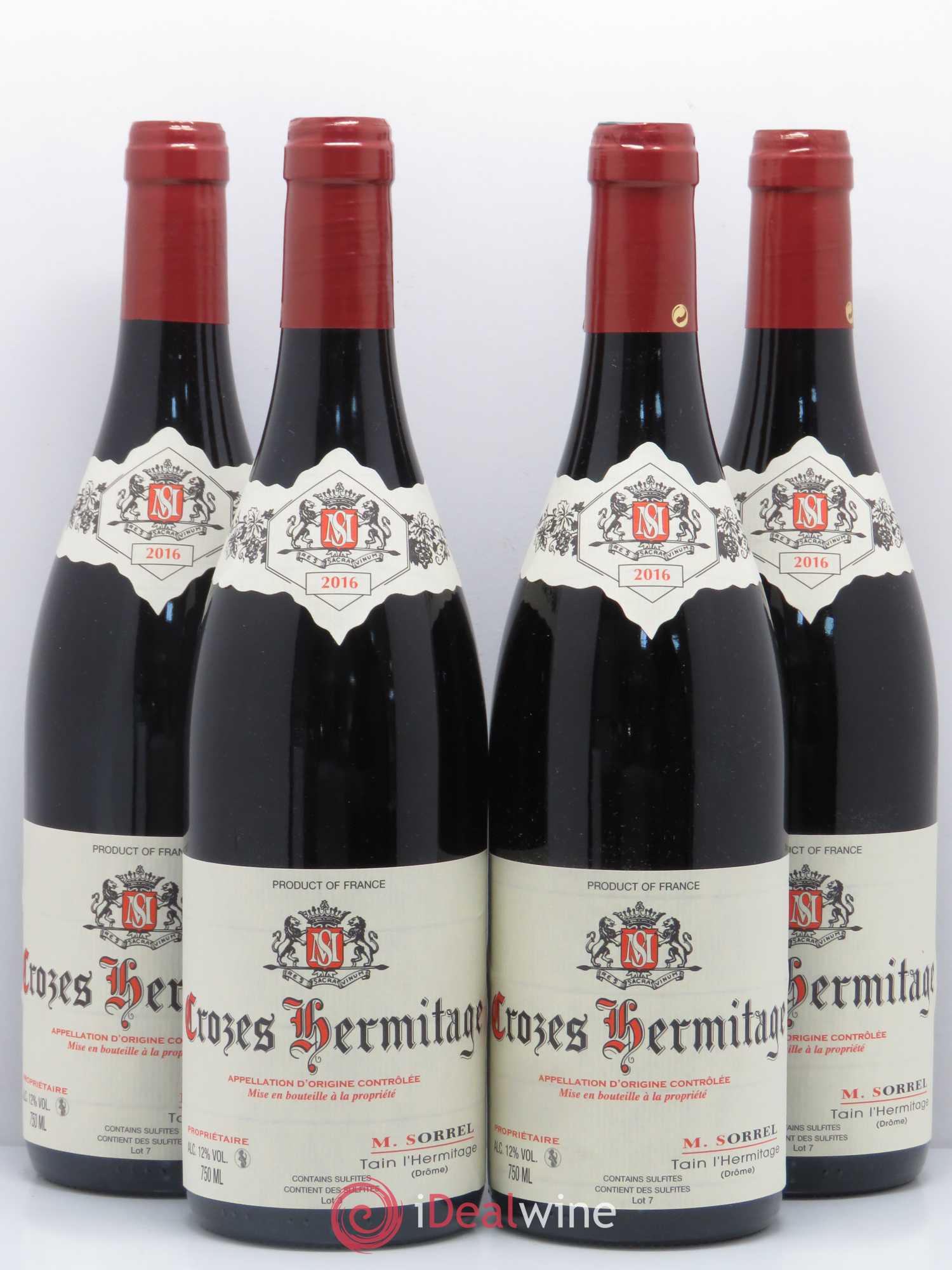 Crozes-Hermitage Domaine Marc Sorrel 2016 - Posten von 4 Flaschen - 0