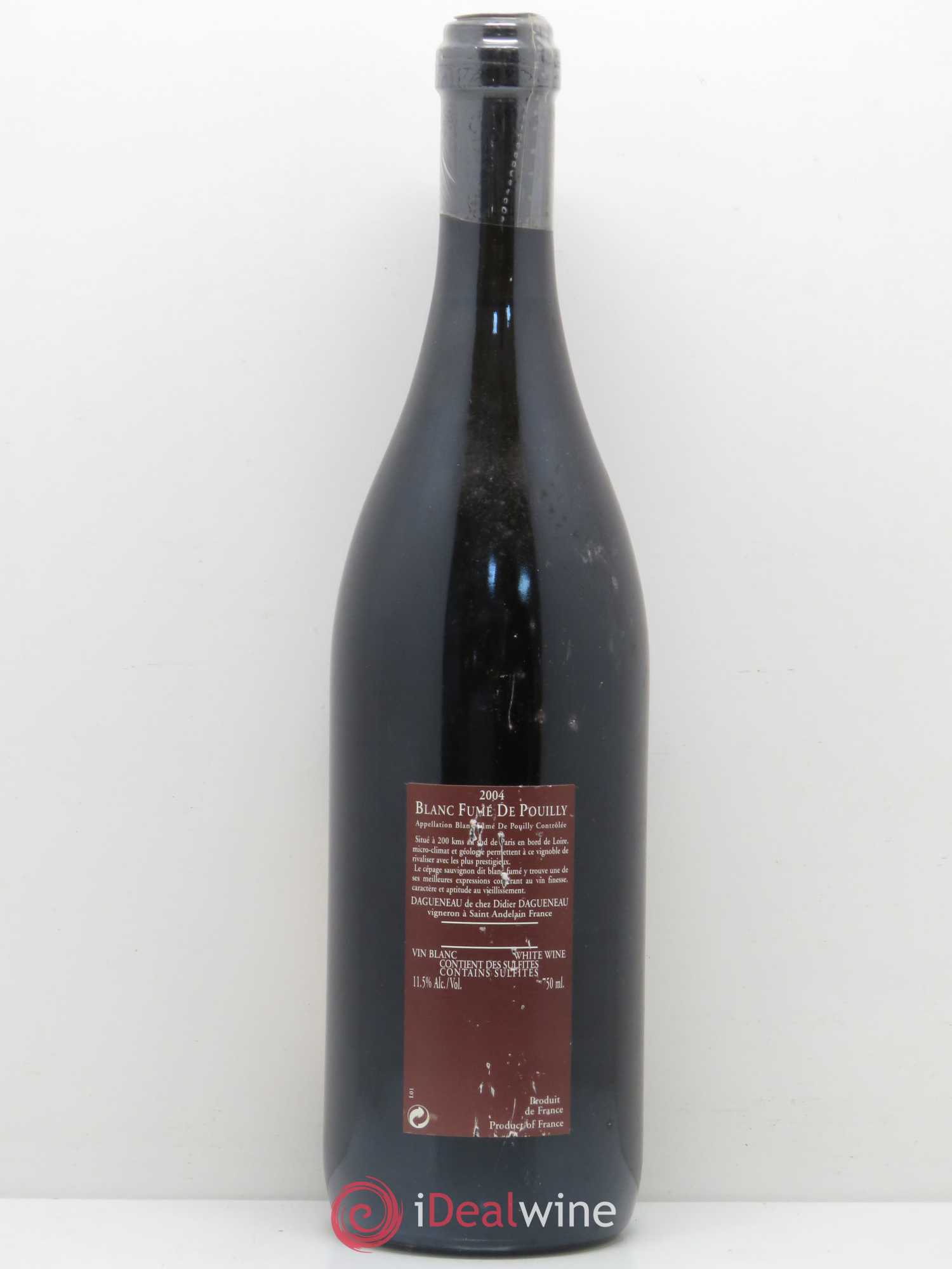 Vin de France (anciennement Pouilly-Fumé) Pur Sang Dagueneau (Domaine Didier - Louis-Benjamin) 2004 - Lot de 1 bouteille - 1