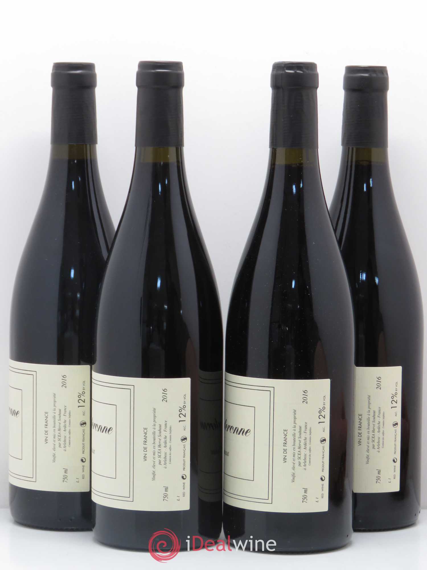 Rhône Souteronne Gamay IGP Ardeche Herve Souhaut Domaine Romaneaux-Destezet 2016 - Posten von 4 Flaschen - 1