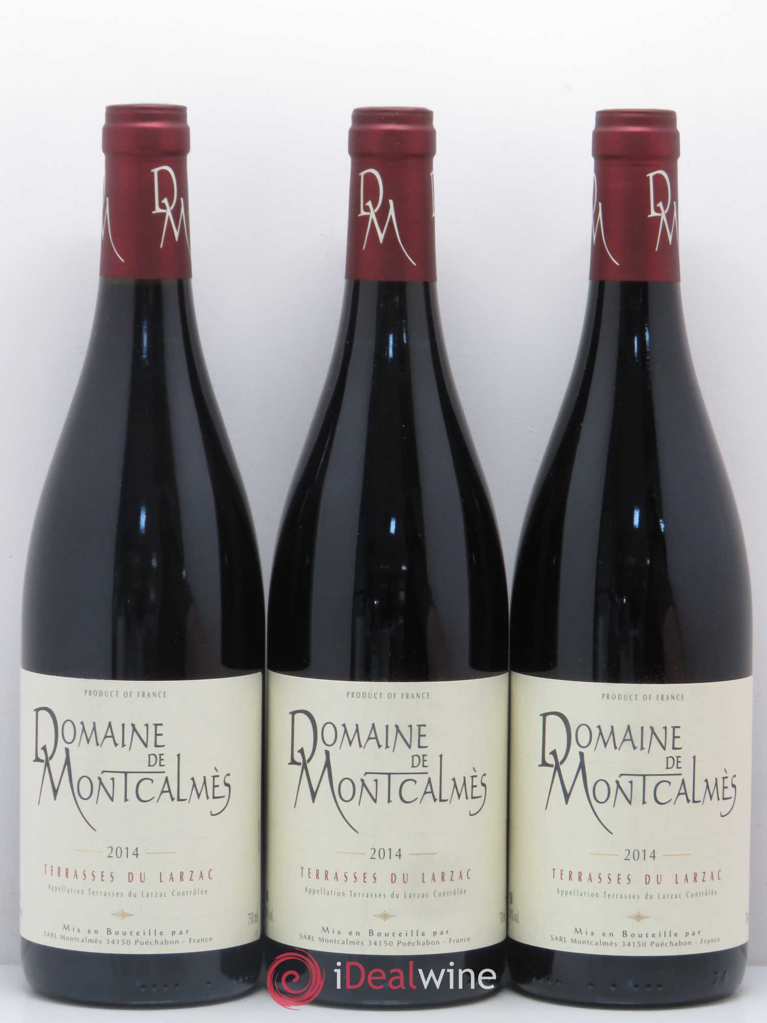 Terrasses du Larzac Domaine de Montcalmès Frédéric Pourtalié 2014 - Lot de 3 bouteilles - 0