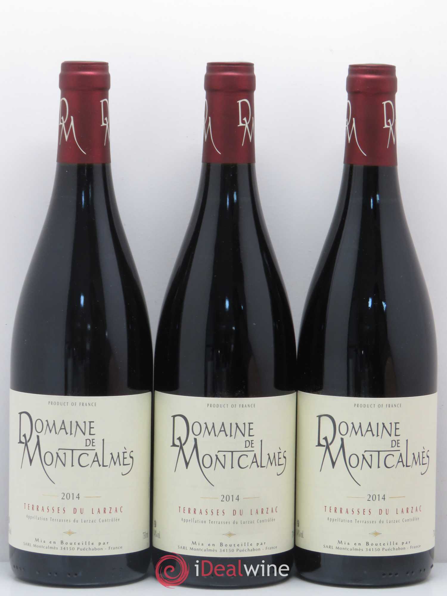 Terrasses du Larzac Domaine de Montcalmès Frédéric Pourtalié 2014 - Lot de 3 bouteilles - 0
