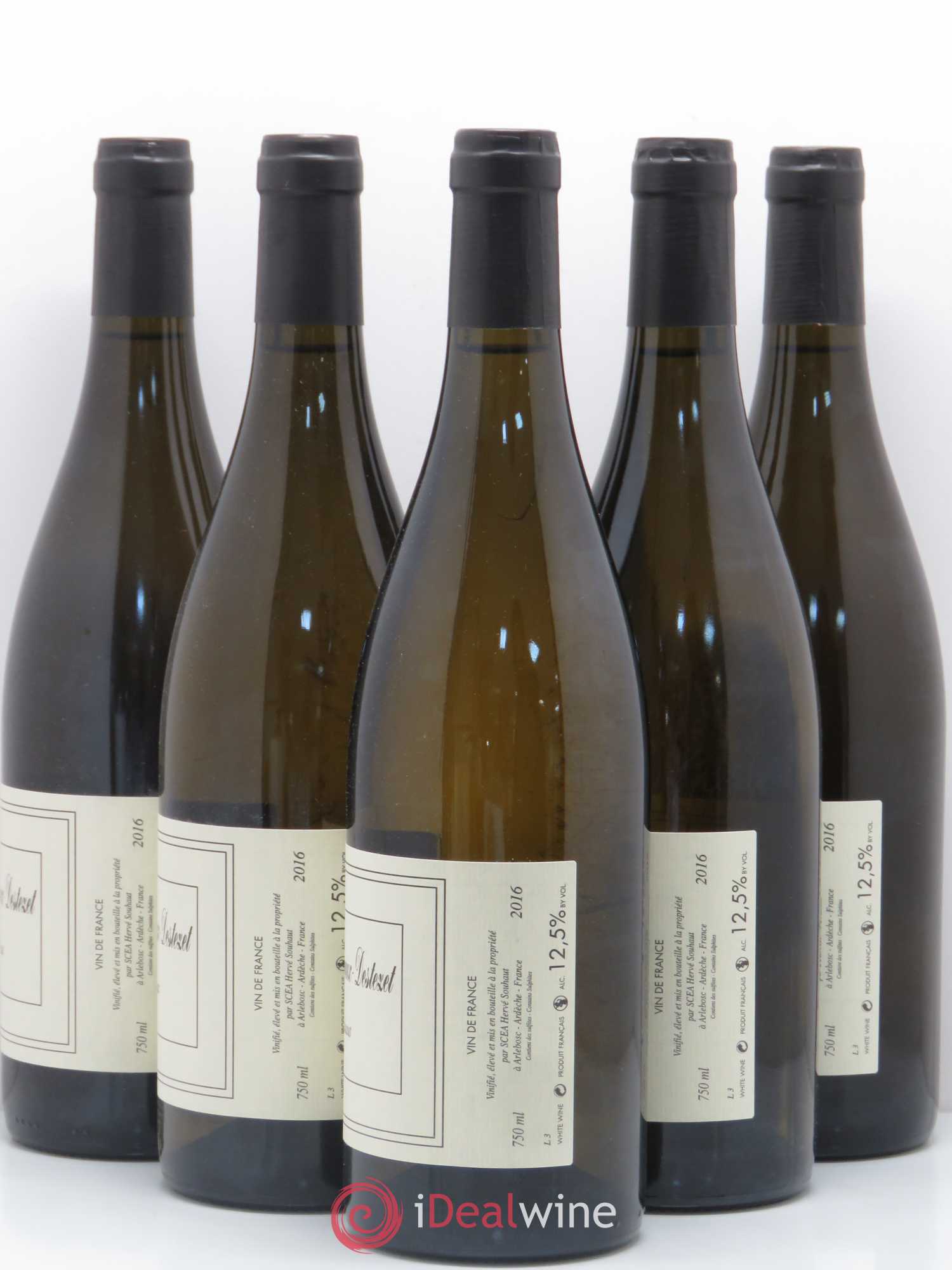 Rhône IGP Ardeche Herve Souhaut Domaine Romaneaux-Destezet 2016 - Posten von 5 Flaschen - 1
