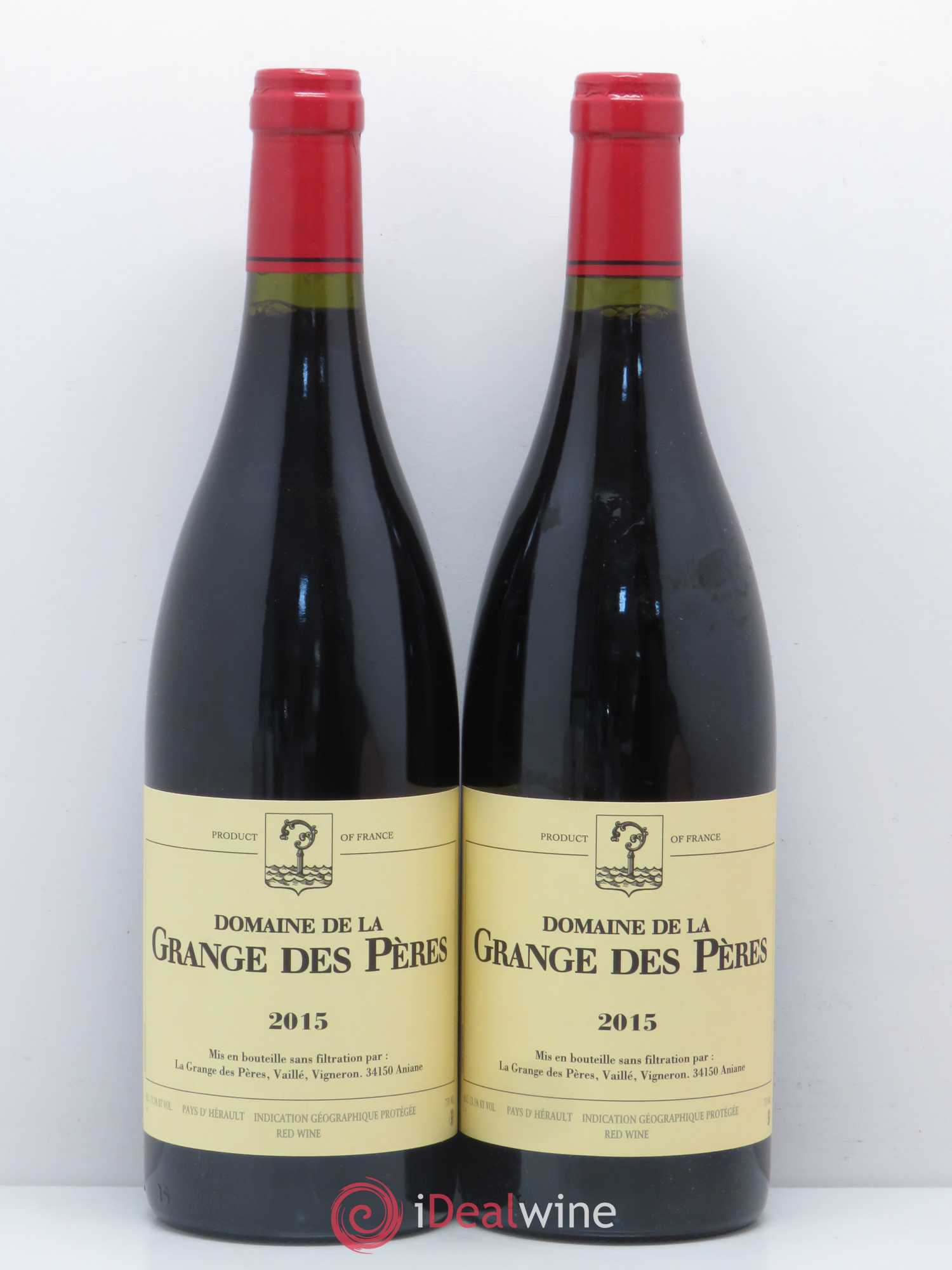 Pays d'Hérault Grange des Pères Laurent Vaillé 2015 - Lot de 2 bouteilles - 0