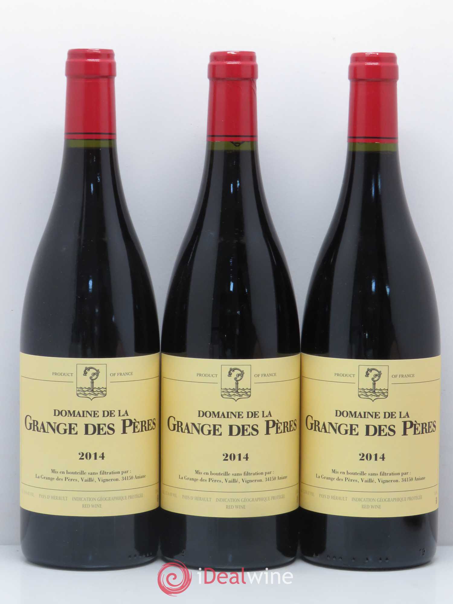Pays d'Hérault Grange des Pères Laurent Vaillé 2014 - Lot de 3 bouteilles - 0
