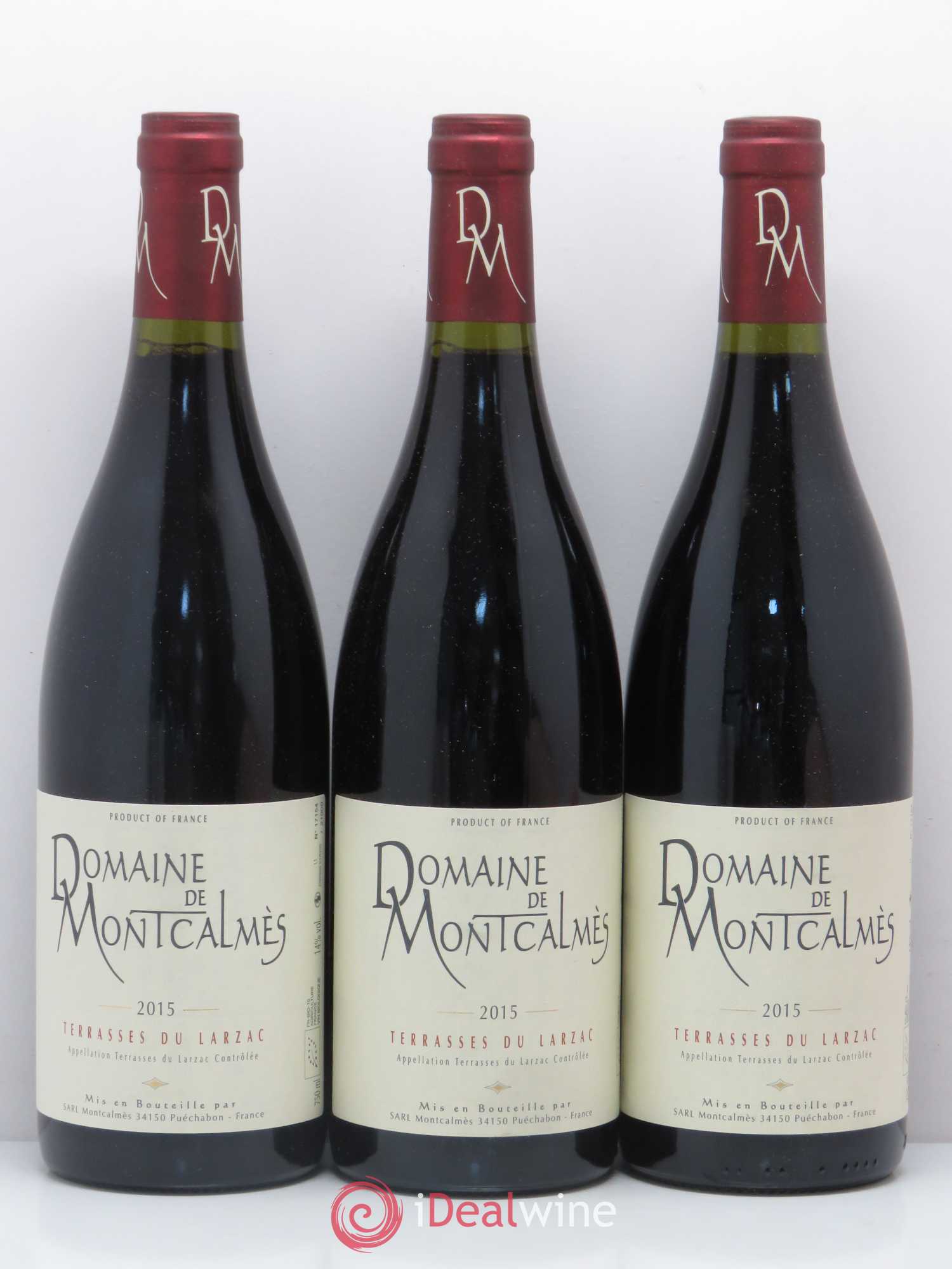Terrasses du Larzac Domaine de Montcalmès Frédéric Pourtalié 2015 - Lot de 3 bouteilles - 0