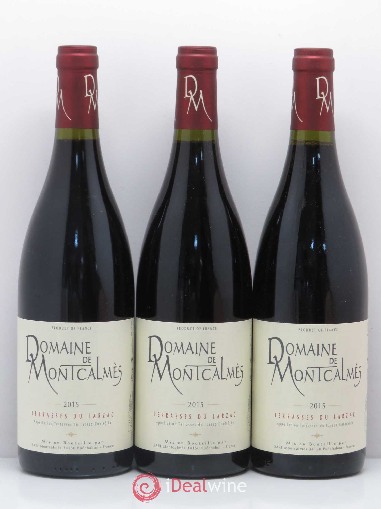 Terrasses du Larzac Domaine de Montcalmès Frédéric Pourtalié 2015 - Lot de 3 bouteilles - 0