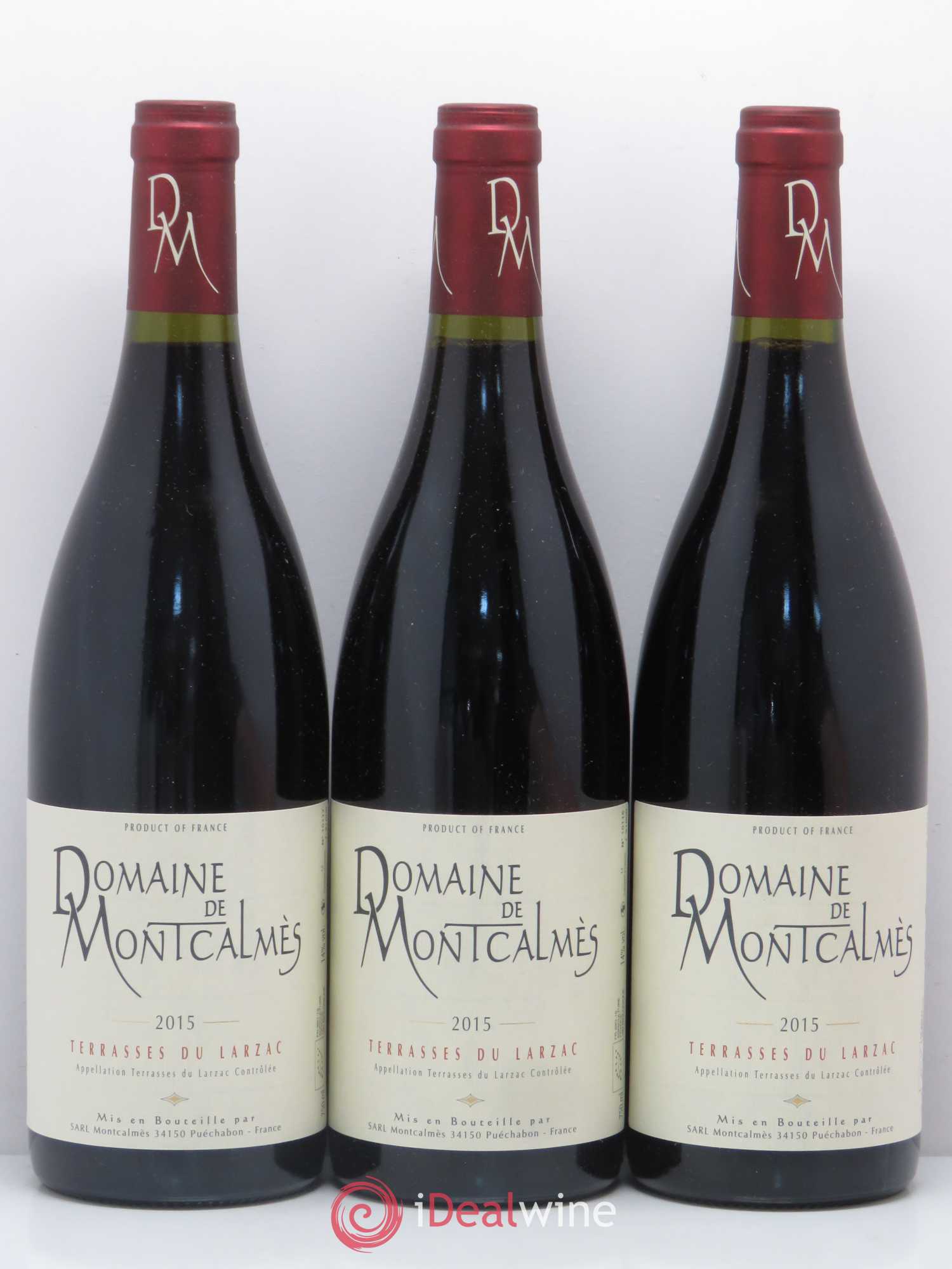 Terrasses du Larzac Domaine de Montcalmès Frédéric Pourtalié 2015 - Lot de 3 bouteilles - 0