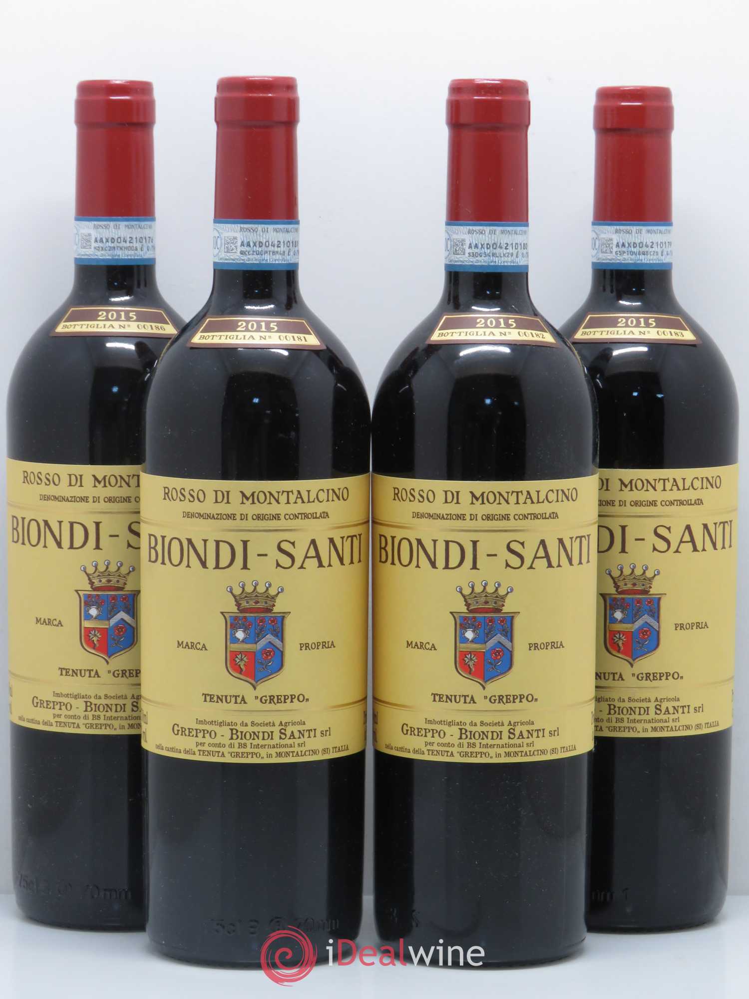 Rosso di Montalcino DOC Biondi Santi 2015 - Posten von 4 Flaschen - 0