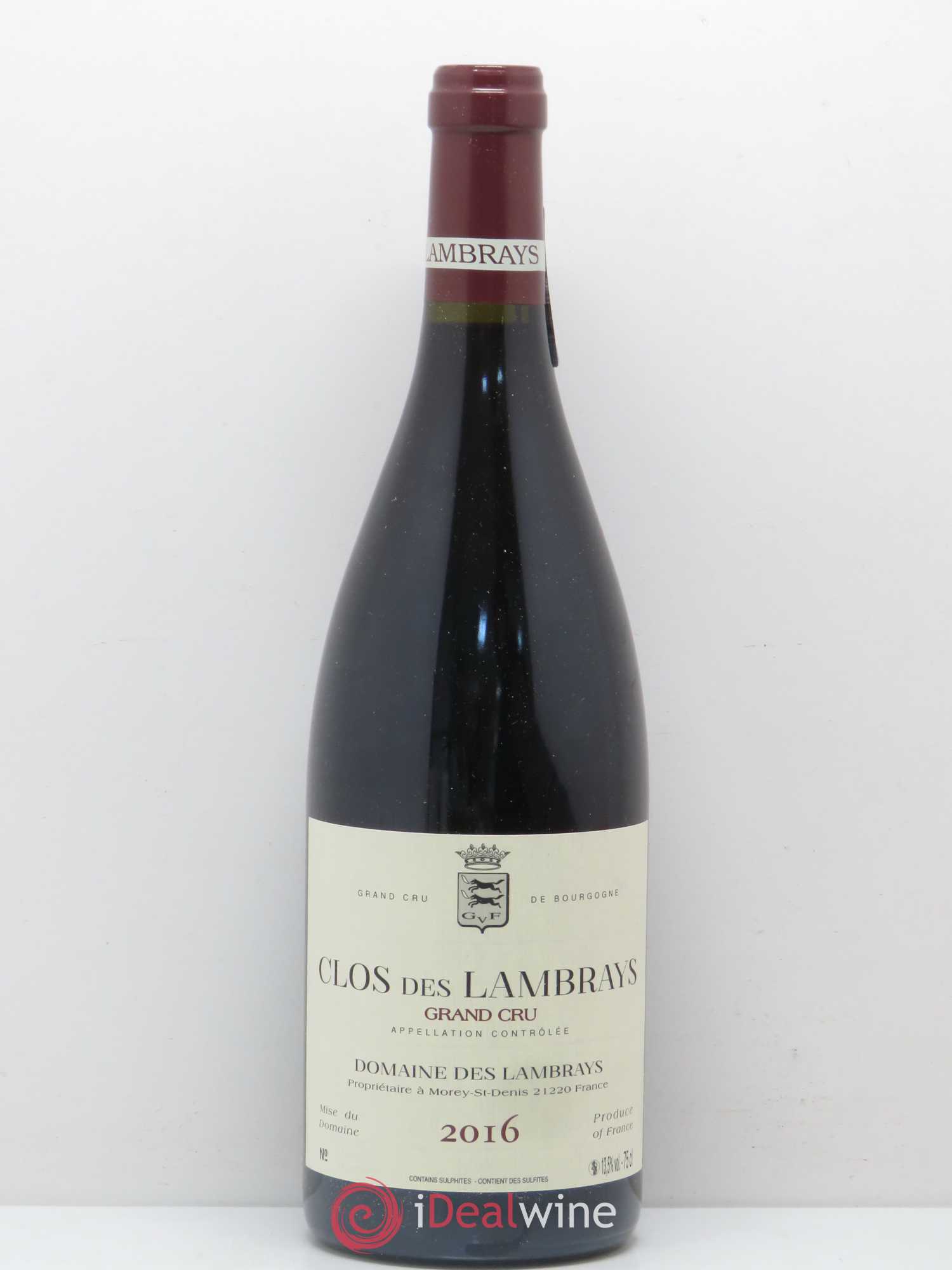 Clos des Lambrays Grand Cru Domaine des Lambrays 2016 - Lot de 1 bouteille - 0