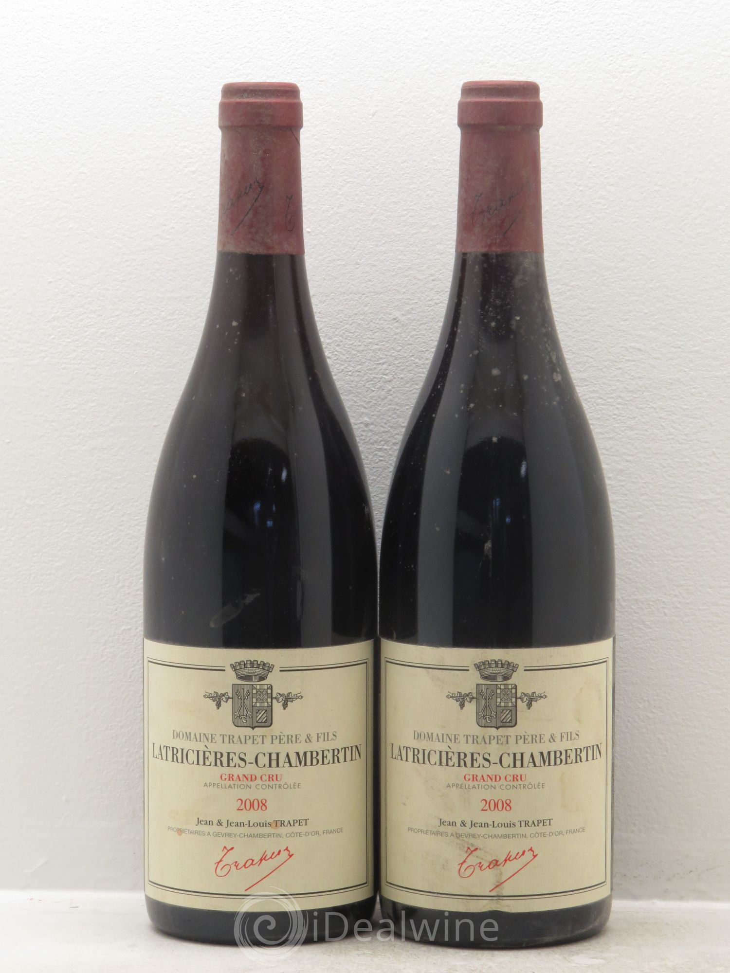 Latricières-Chambertin Grand Cru Domaine Trapet 2008 - Lot de 2 bouteilles - 0
