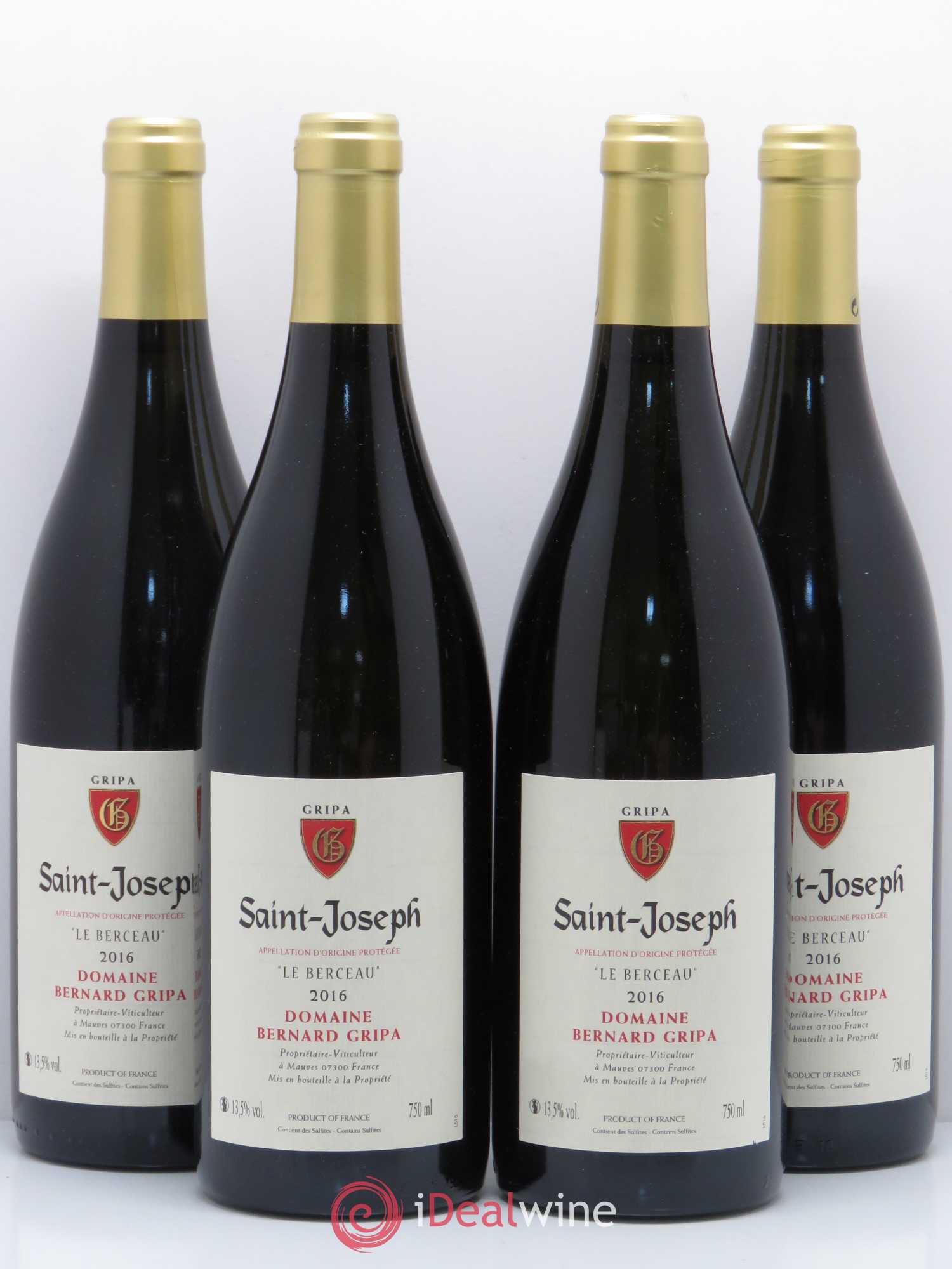 Saint-Joseph Le Berceau Bernard Gripa (Domaine) 2016 - Lot de 4 bouteilles - 0