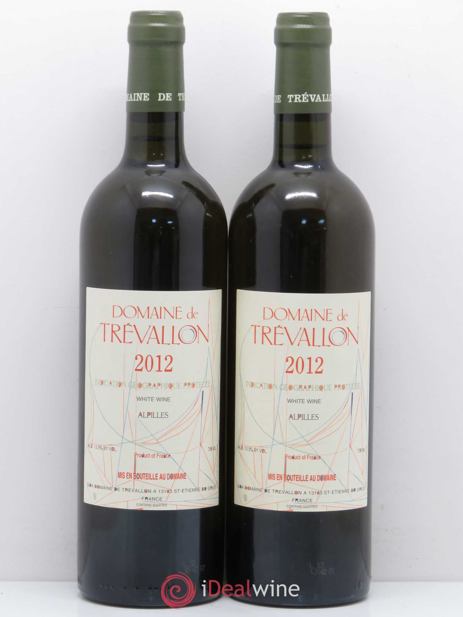 VDP Bouches du Rhône Trévallon (Domaine de) Eloi Dürrbach 2012 - Lot de 2 bouteilles - 0