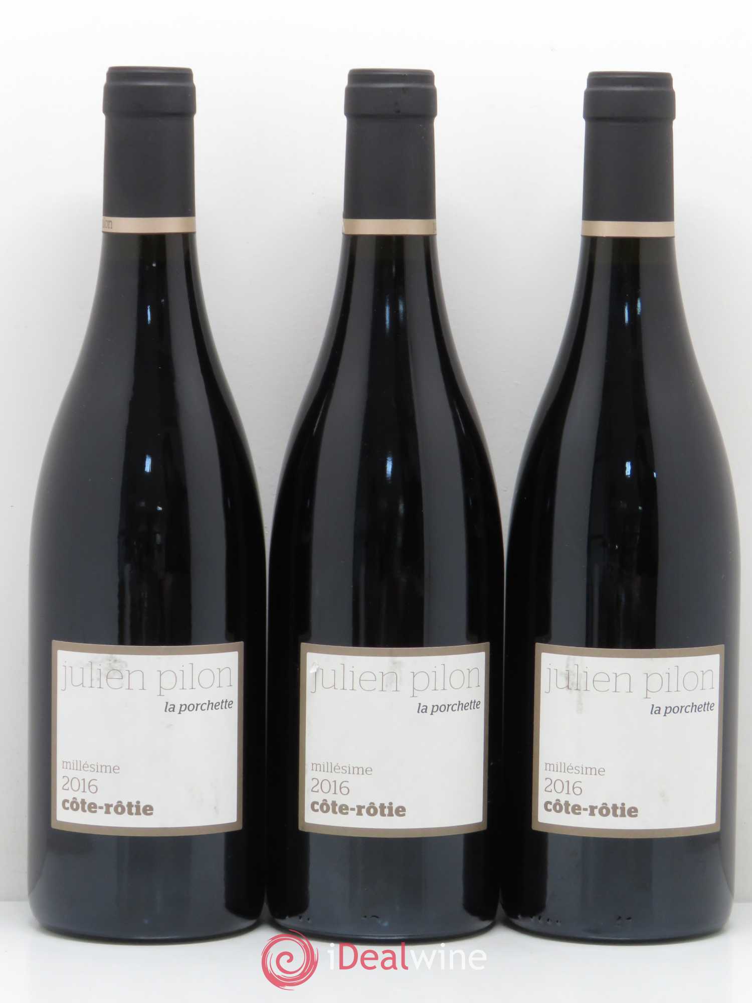 Côte-Rôtie La Porchette Domaine Julien Pilon 2016 - Posten von 3 Flaschen - 0