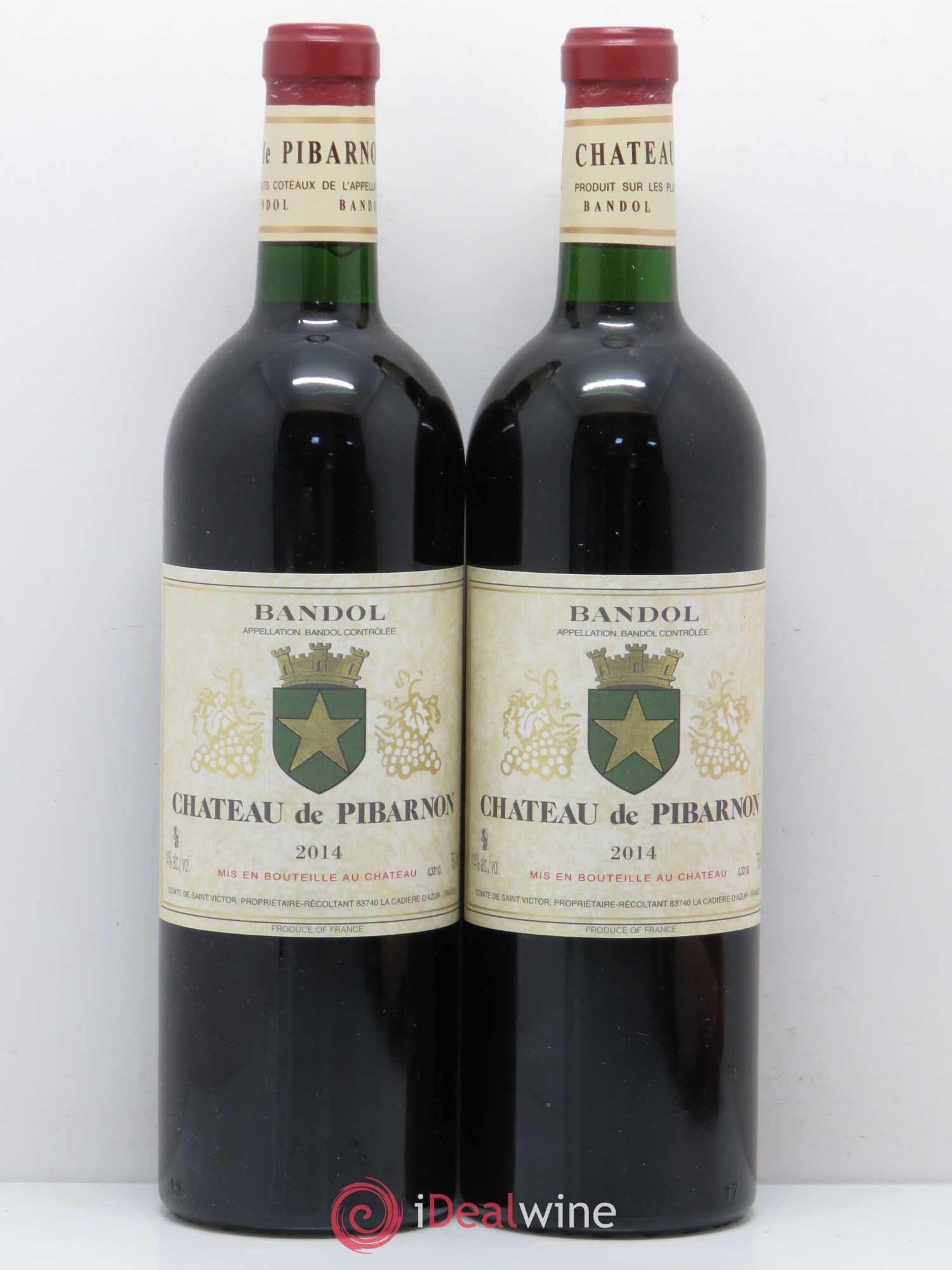 Bandol Château de Pibarnon Comte de Saint-Victor 2014 - Lot de 2 bouteilles - 0