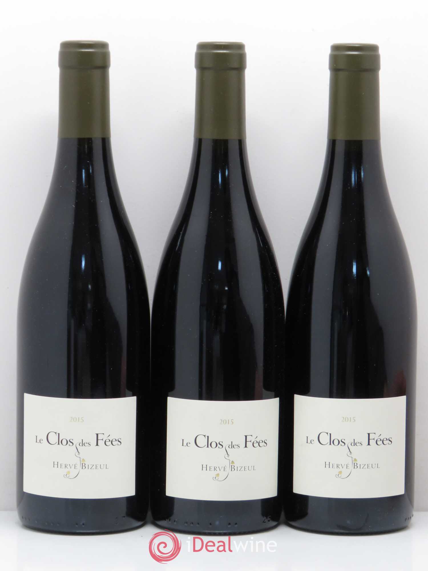 Côtes du Roussillon Villages Clos des Fées Hervé Bizeul 2015 - Lot de 3 bouteilles - 0
