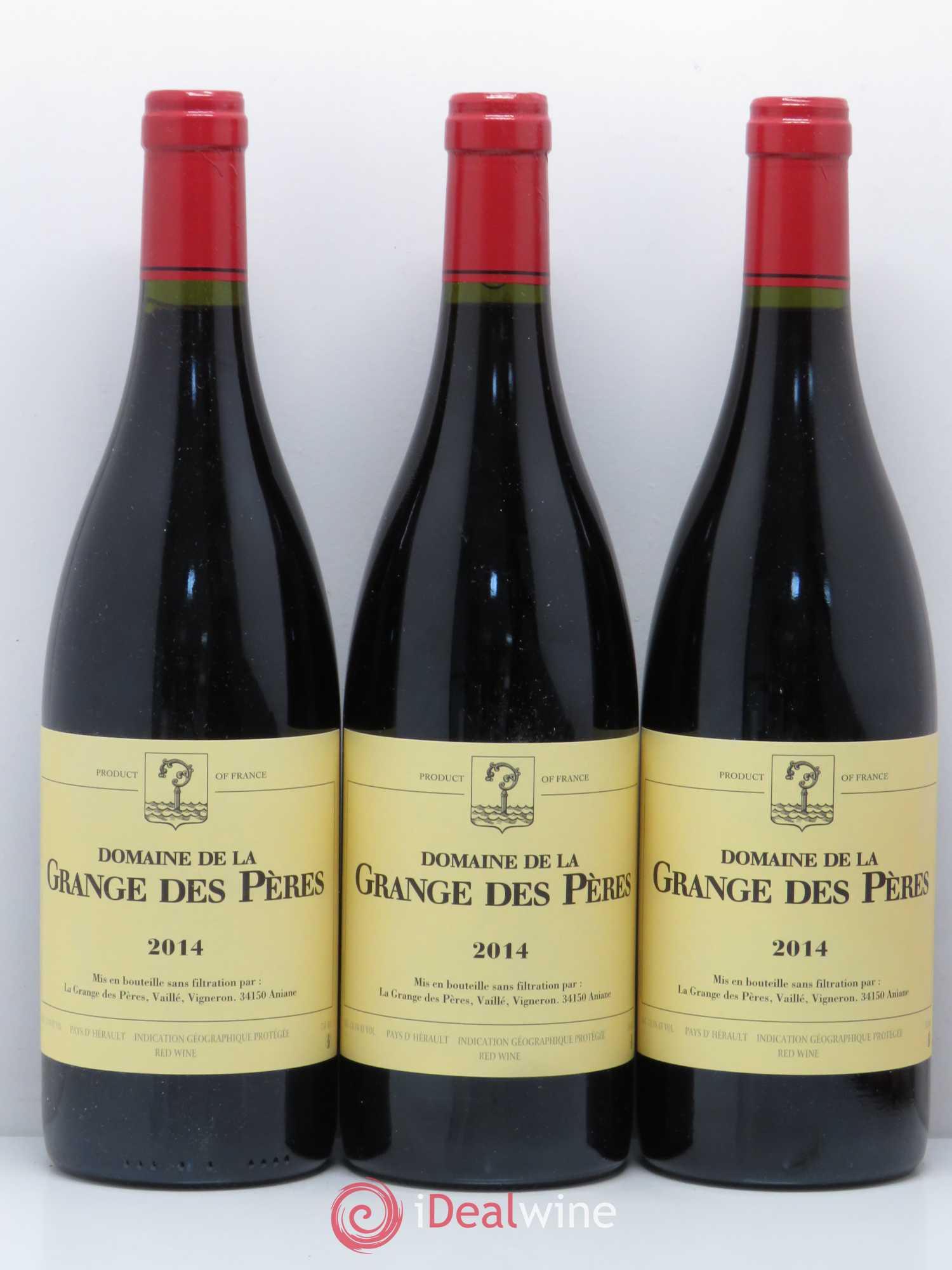 Pays d'Hérault Grange des Pères Laurent Vaillé 2014 - Lot de 3 bouteilles - 0