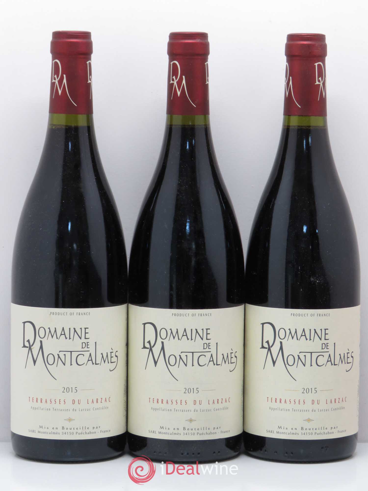 Terrasses du Larzac Domaine de Montcalmès Frédéric Pourtalié 2015 - Lot de 3 bouteilles - 0