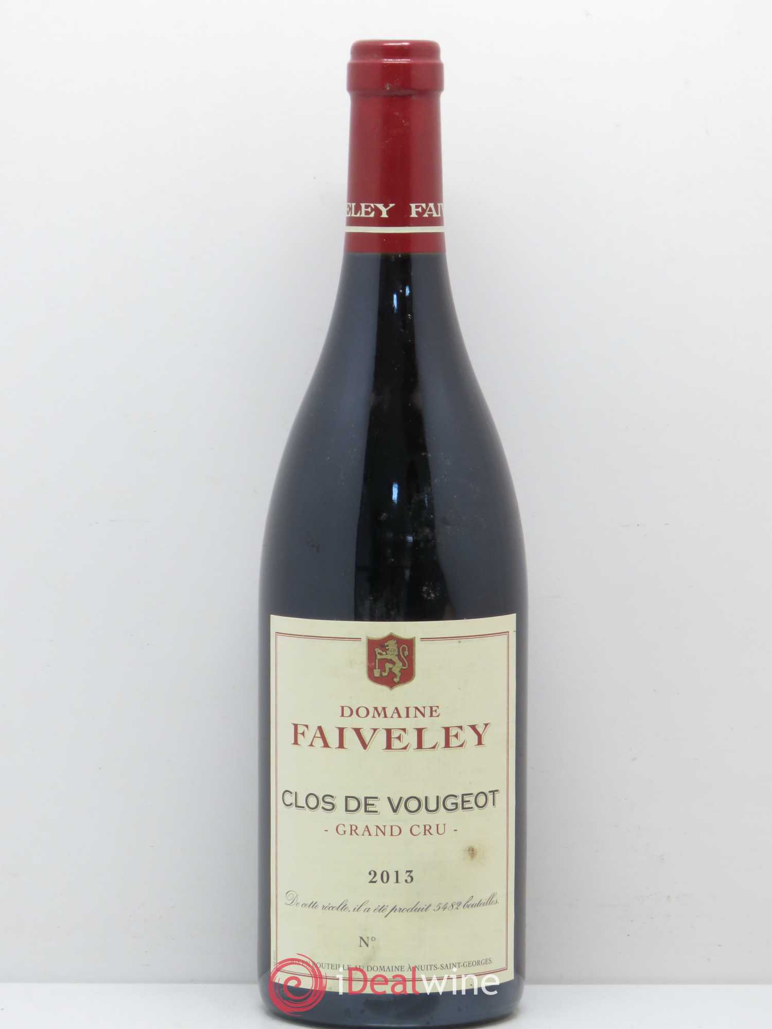 Clos de Vougeot Grand Cru Faiveley 2013 - Lot de 1 bouteille - 0