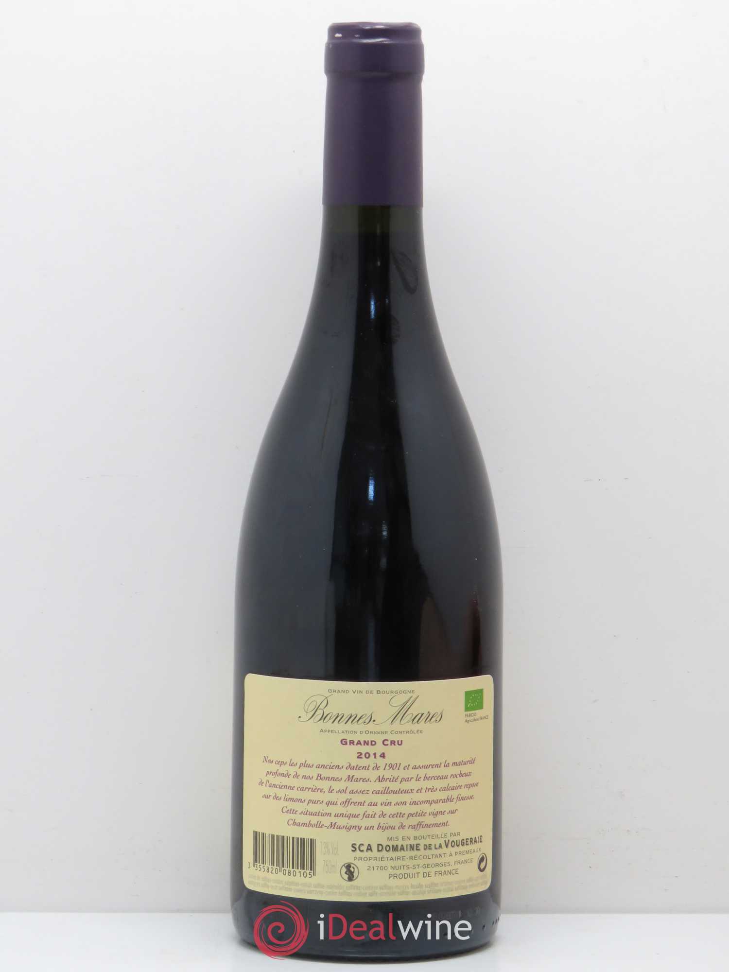 Bonnes-Mares Grand Cru La Vougeraie 2014 - Lot de 1 bouteille - 1