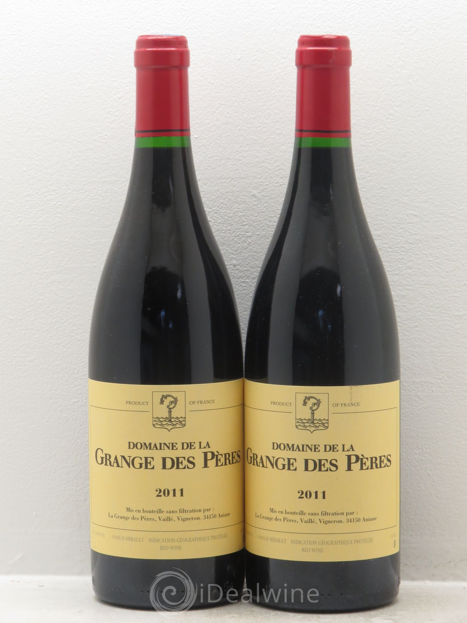 Pays d'Hérault Grange des Pères Laurent Vaillé 2011 - Lot de 2 bouteilles - 0