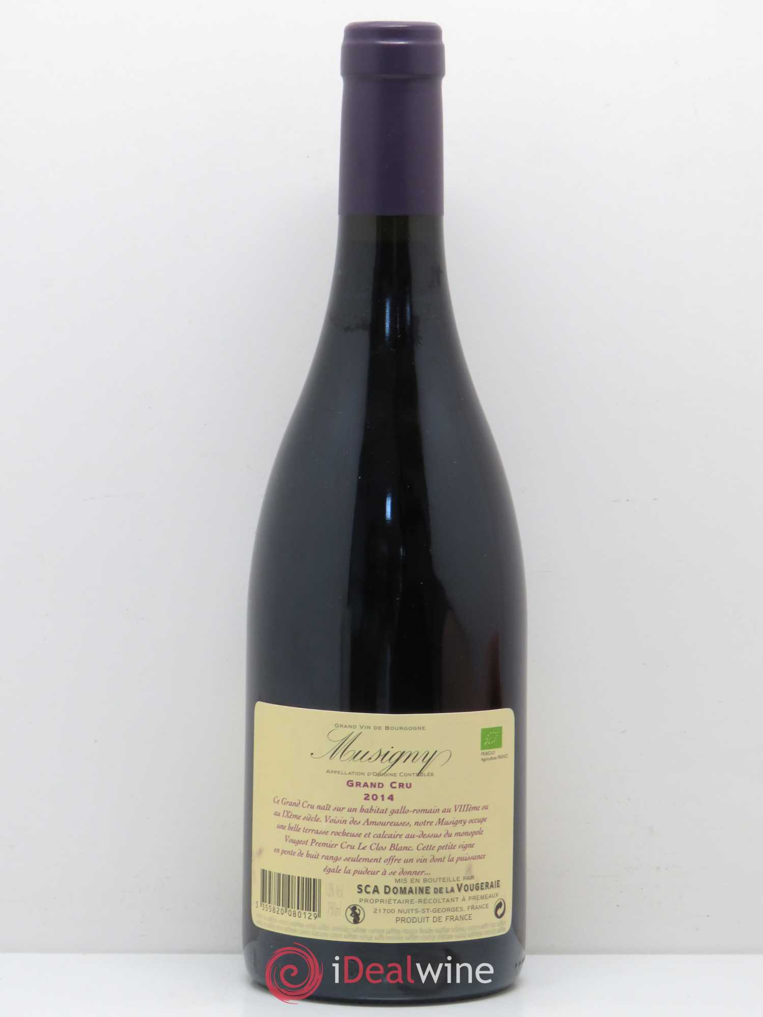 Musigny Grand Cru La Vougeraie 2014 - Lot de 1 bouteille - 1