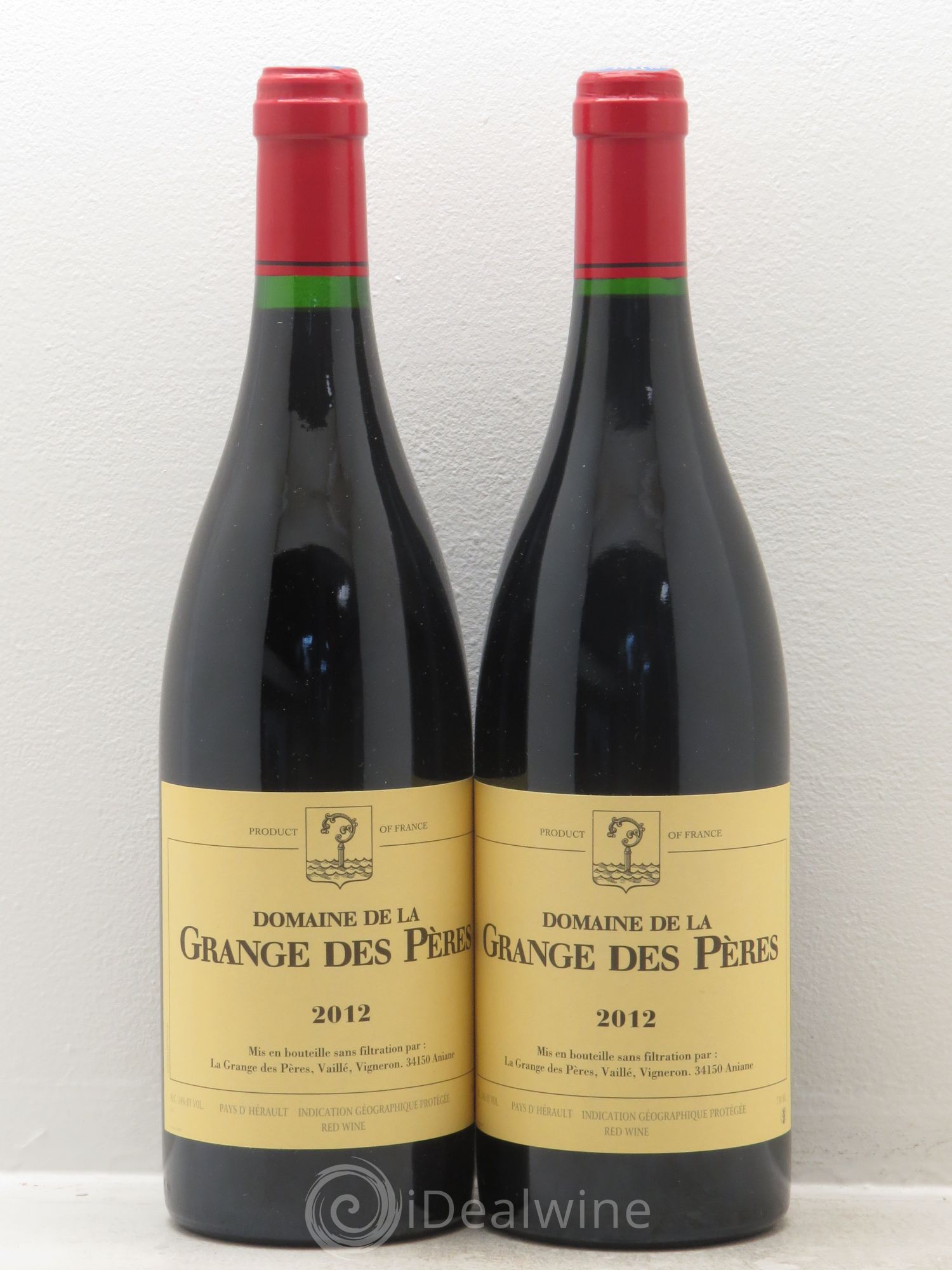 Pays d'Hérault Grange des Pères Laurent Vaillé 2012 - Lot de 2 bouteilles - 0