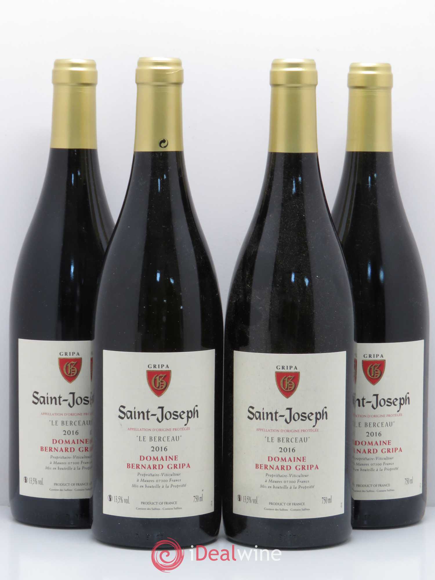 Saint-Joseph Le Berceau Bernard Gripa (Domaine) 2016 - Lot de 4 bouteilles - 0