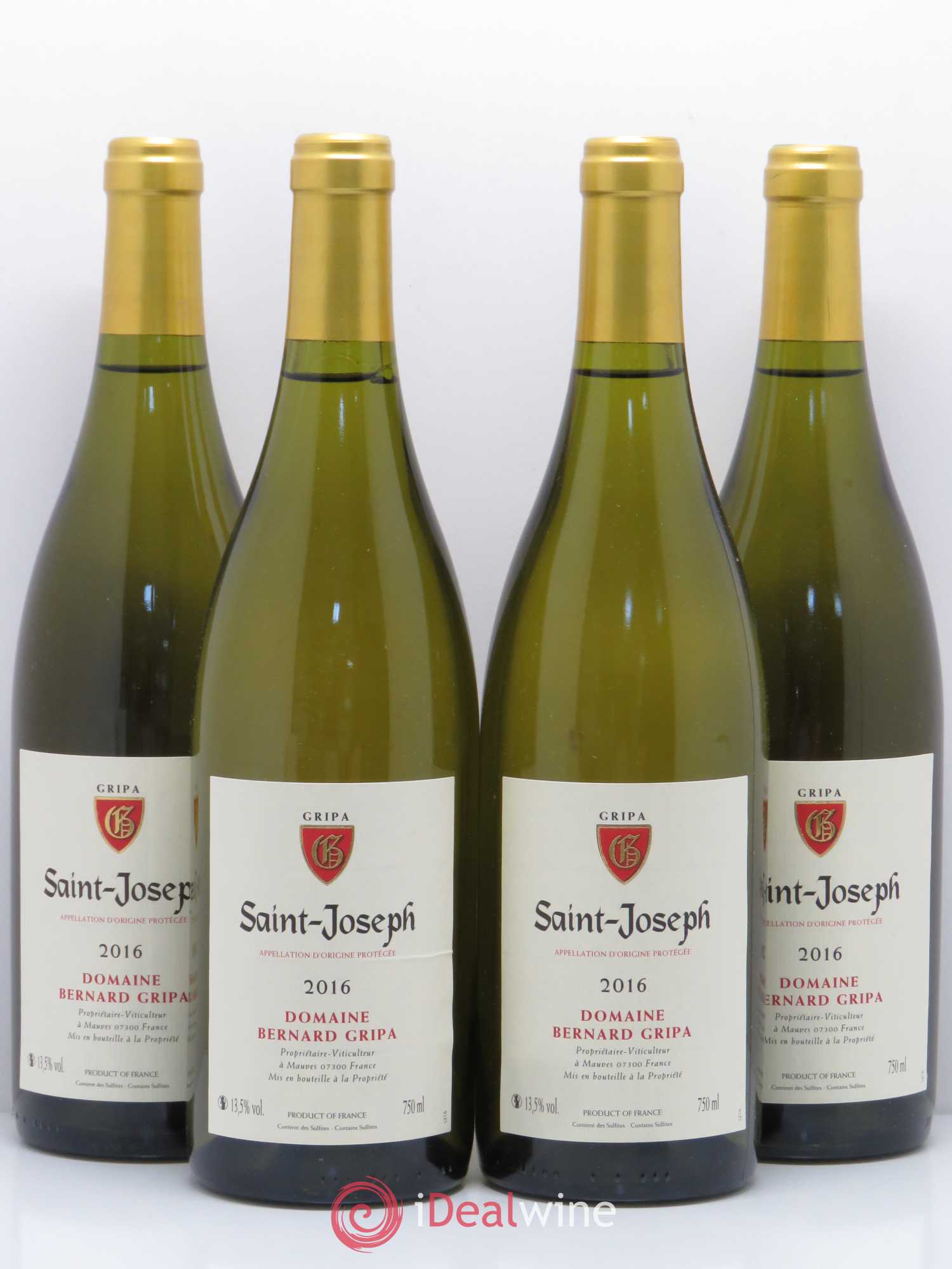 Saint-Joseph Bernard Gripa (Domaine) 2016 - Lot de 4 bouteilles - 0