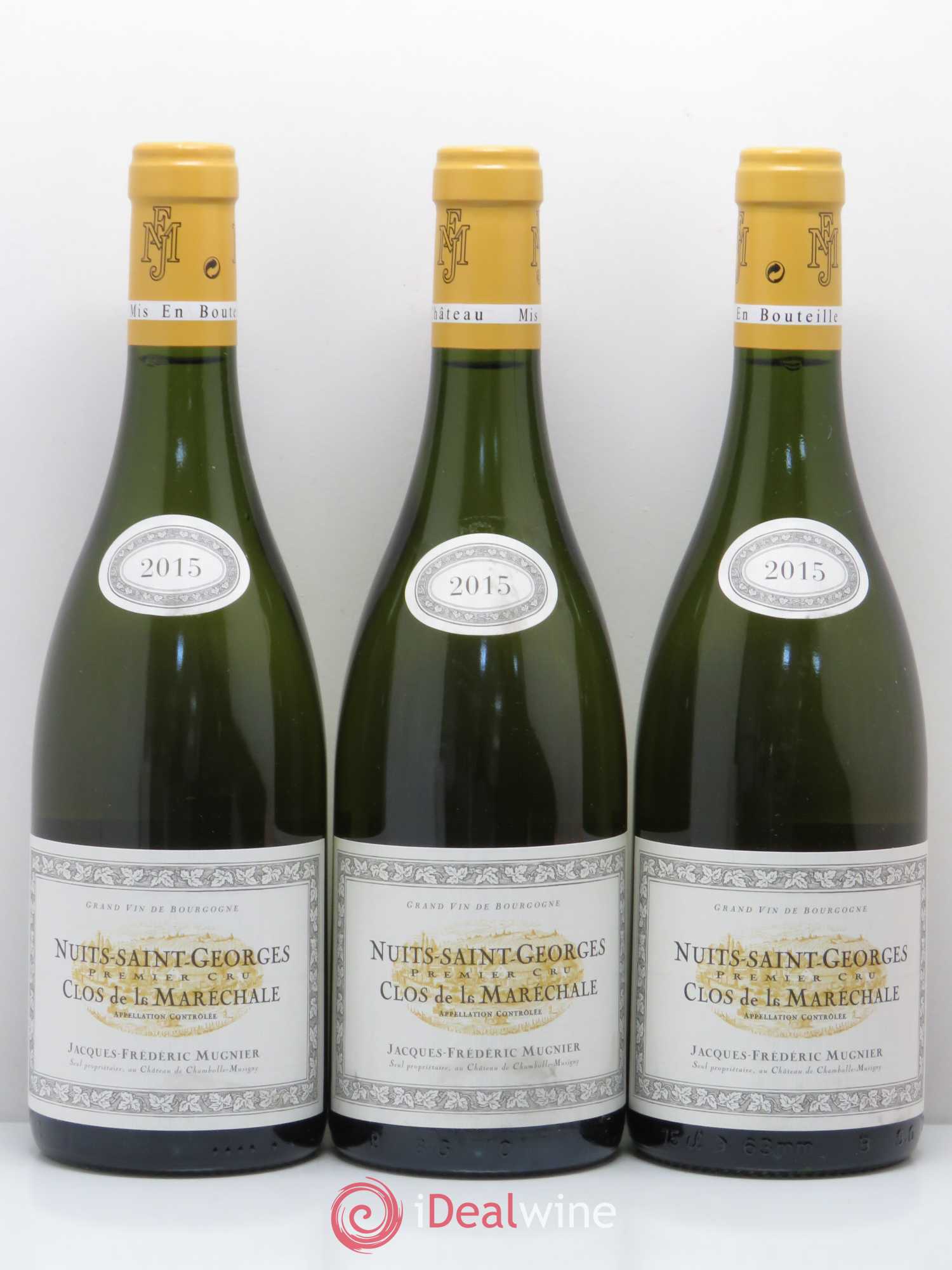 Nuits-Saint-Georges 1er Cru Clos de La Maréchale Jacques-Frédéric Mugnier 2015 - Lot de 3 bouteilles - 0