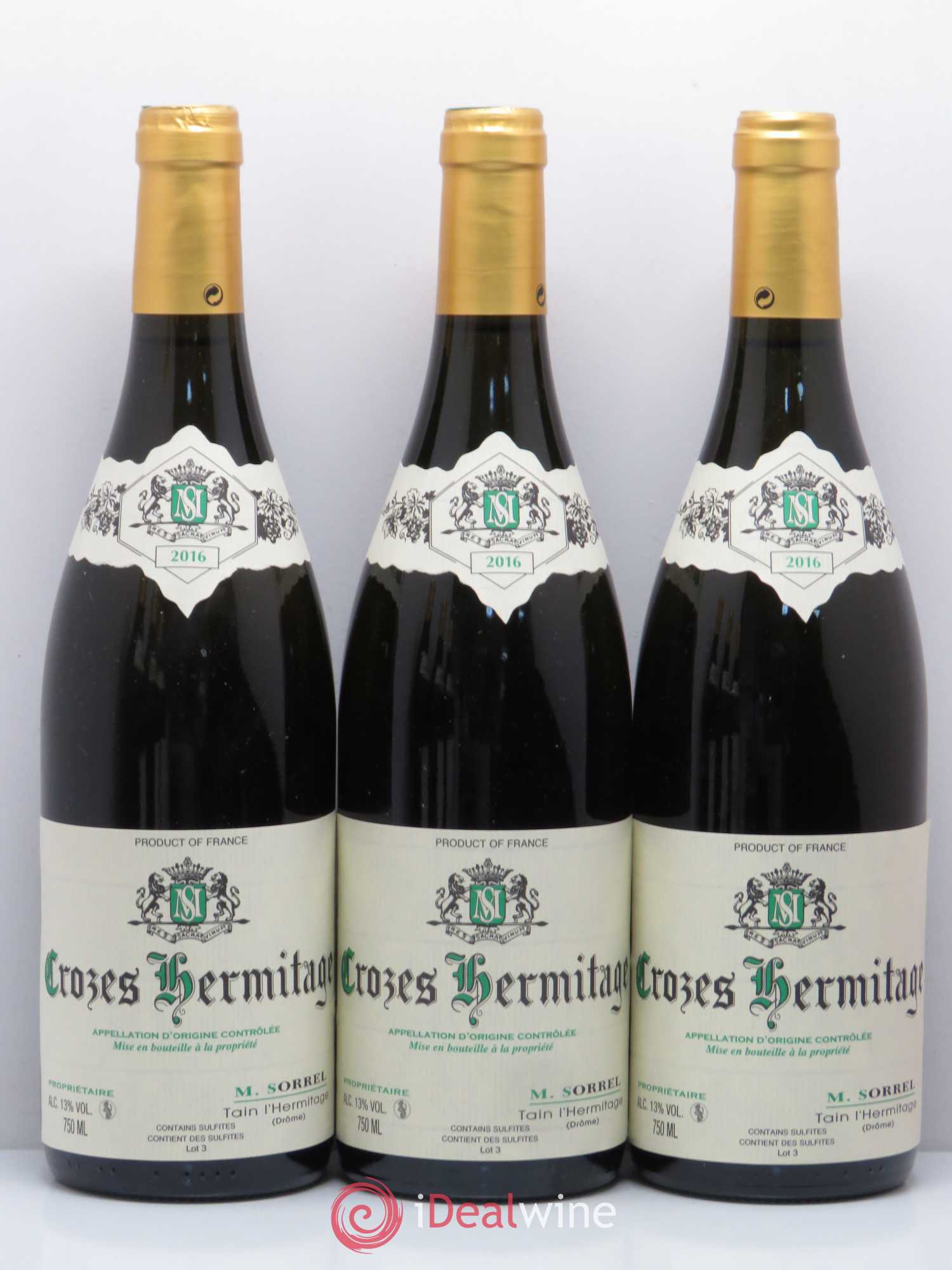 Crozes-Hermitage Domaine Marc Sorrel 2016 - Posten von 6 Flaschen - 1