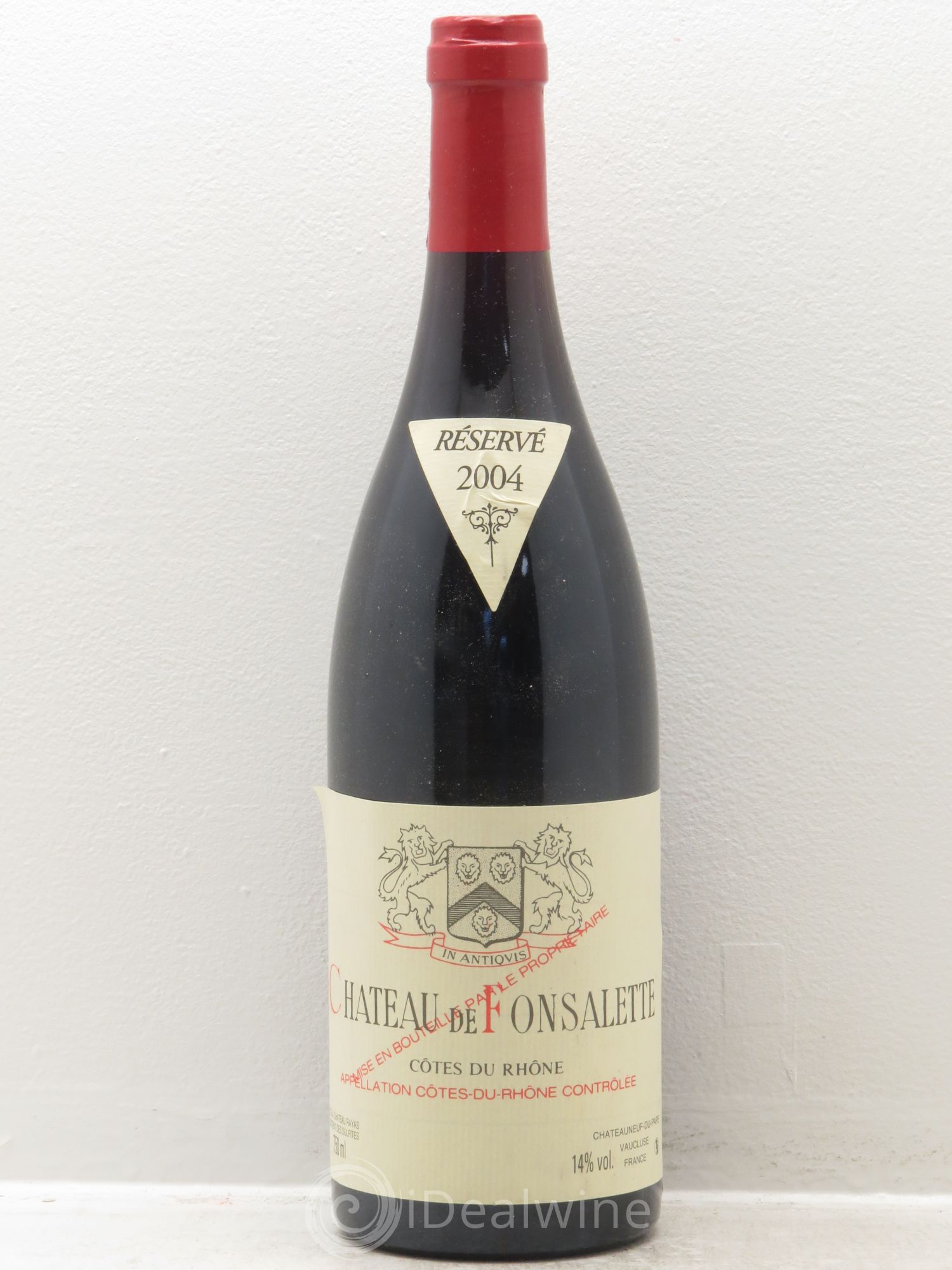 Côtes-du-Rhône Château de Fonsalette Emmanuel Reynaud 2004 - Lot de 1 bouteille - 0