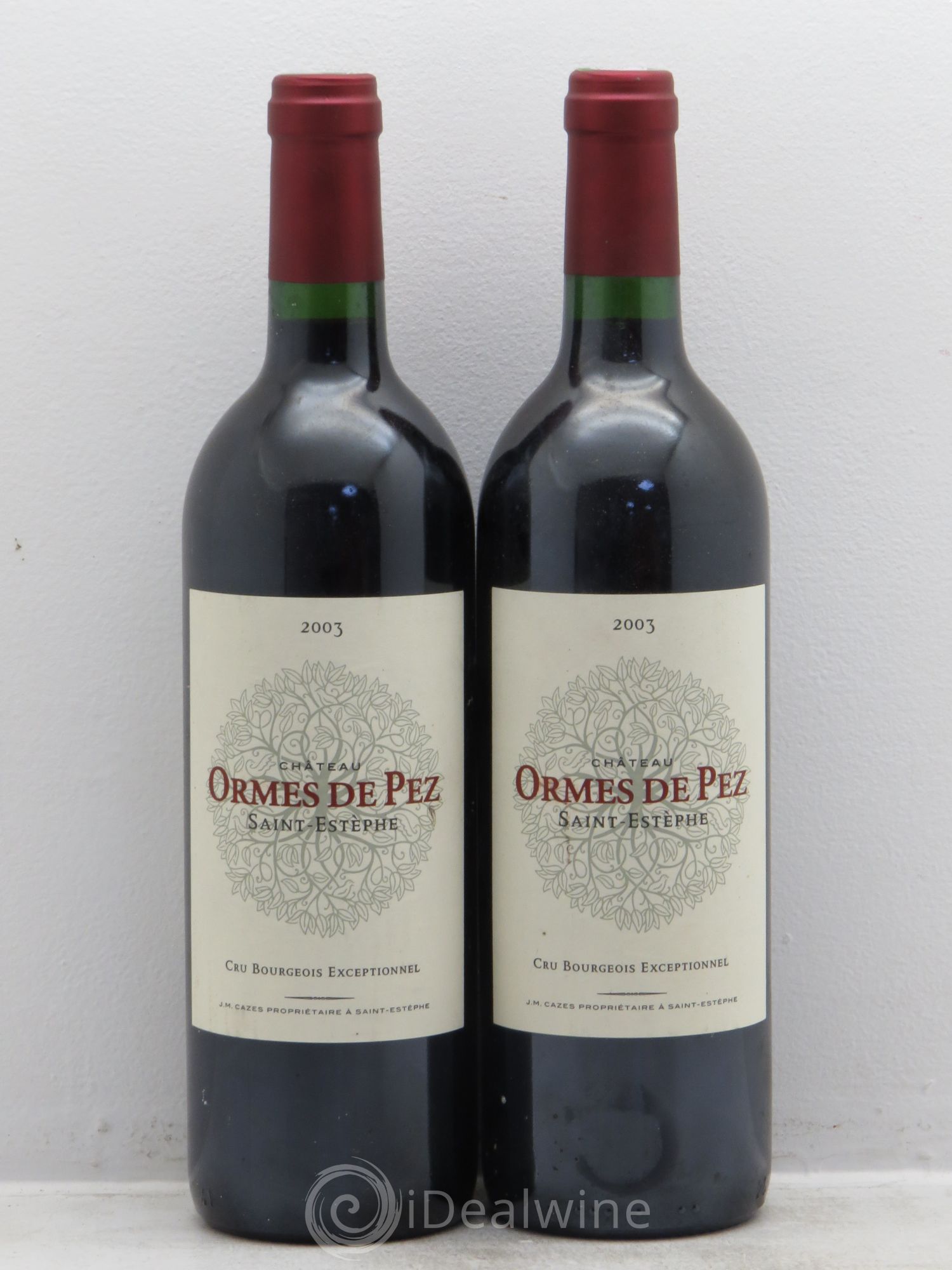 Château les Ormes de Pez 2003 - Lot de 2 bouteilles - 0