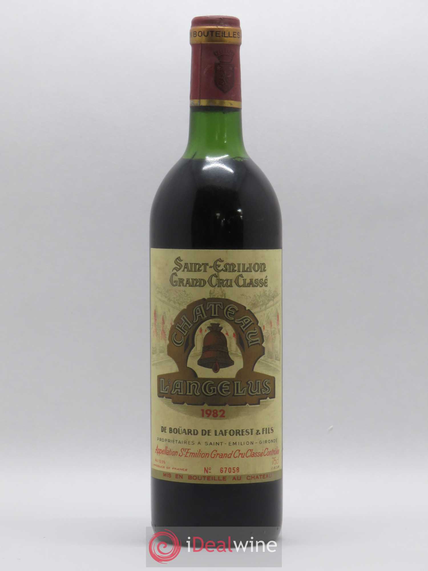 Château Angélus 1er Grand Cru Classé A 1982 - Lot de 1 bouteille - 0