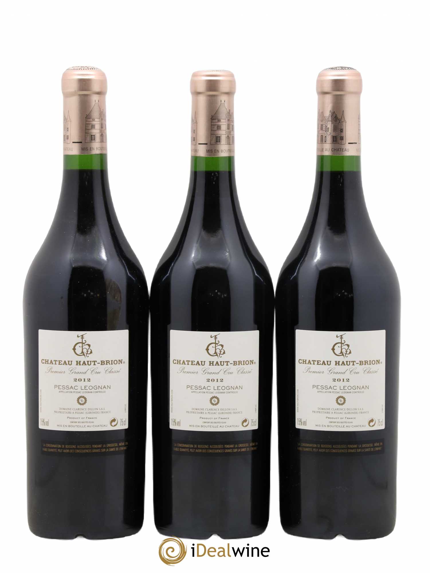 Château Haut Brion 1er Grand Cru Classé 2012 - Lot de 6 bouteilles - 2