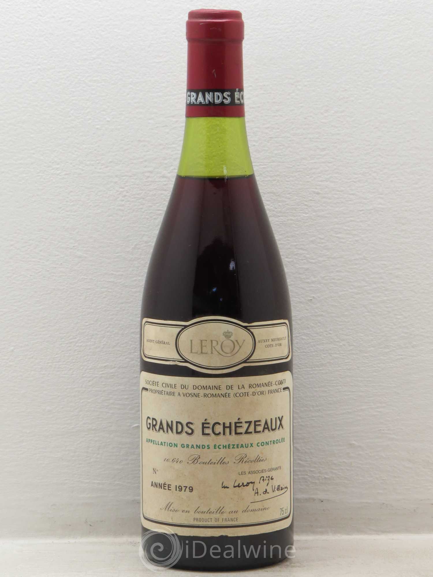 Grands-Echezeaux Grand Cru Domaine de la Romanée-Conti 1979 - Lot de 1 bouteille - 0