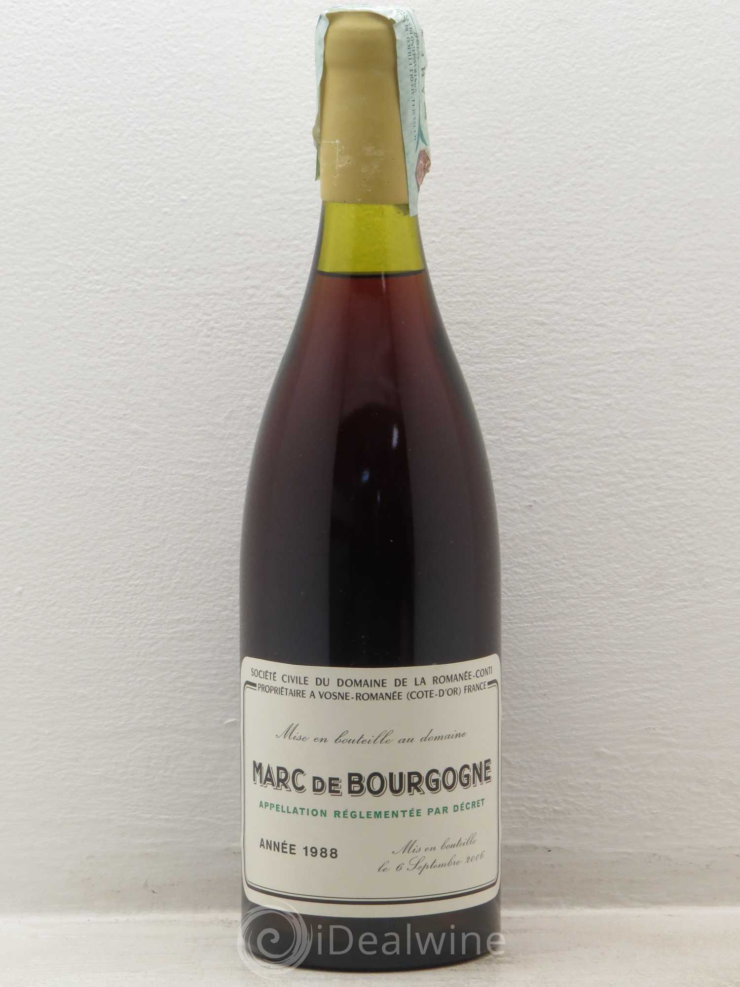 Marc de Bourgogne Domaine de la Romanée Conti 1988 - Posten von 1 Flasche - 0