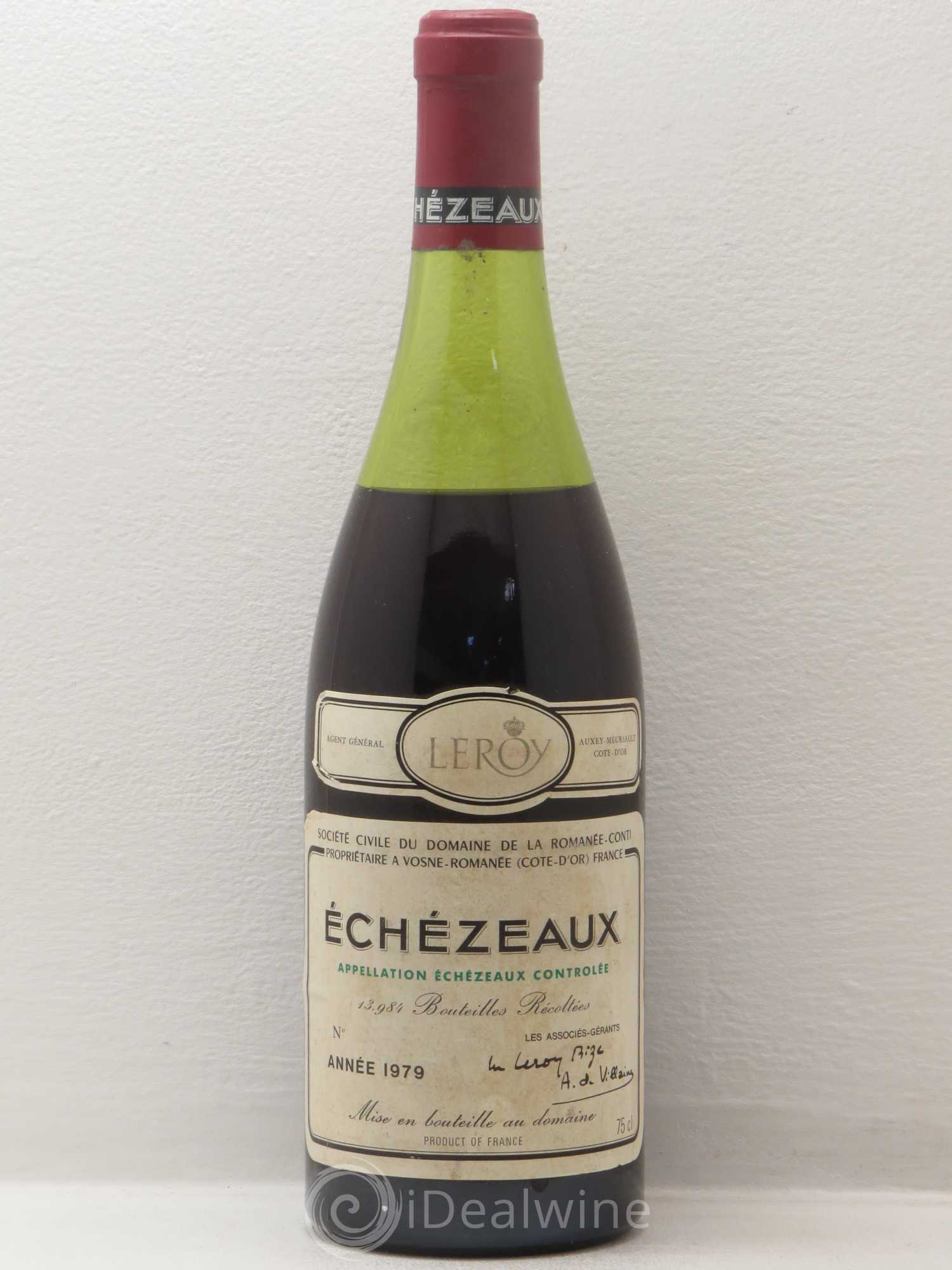 Echezeaux Grand Cru Domaine de la Romanée-Conti 1979 - Lot de 1 bouteille - 0