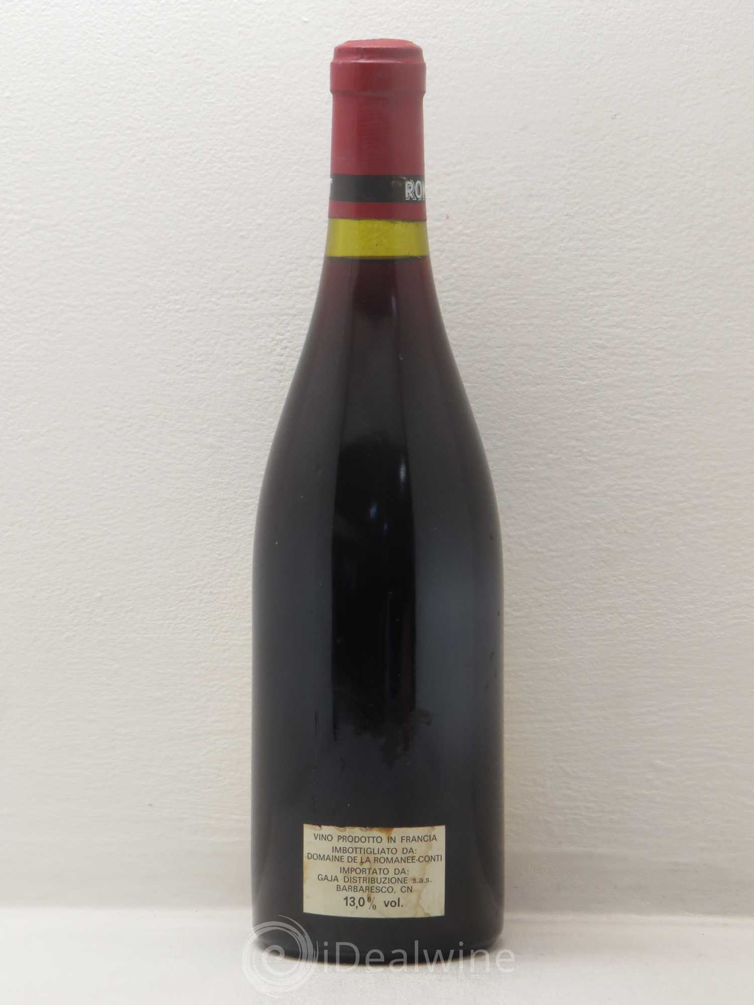 Romanée-Saint-Vivant Grand Cru Domaine de la Romanée-Conti 1986 - Lot de 1 bouteille - 1