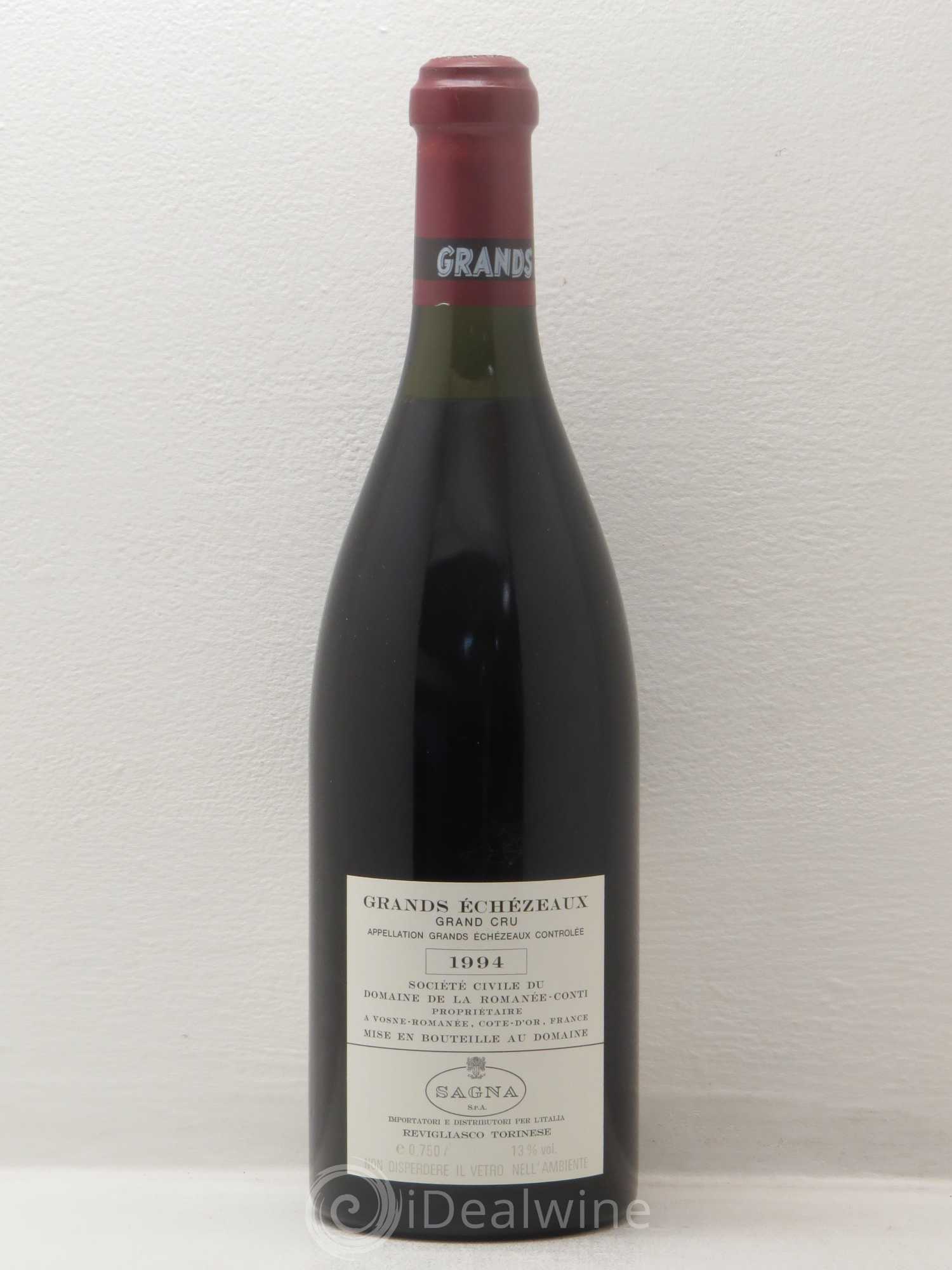 Grands-Echezeaux Grand Cru Domaine de la Romanée-Conti 1994 - Lot de 1 bouteille - 1