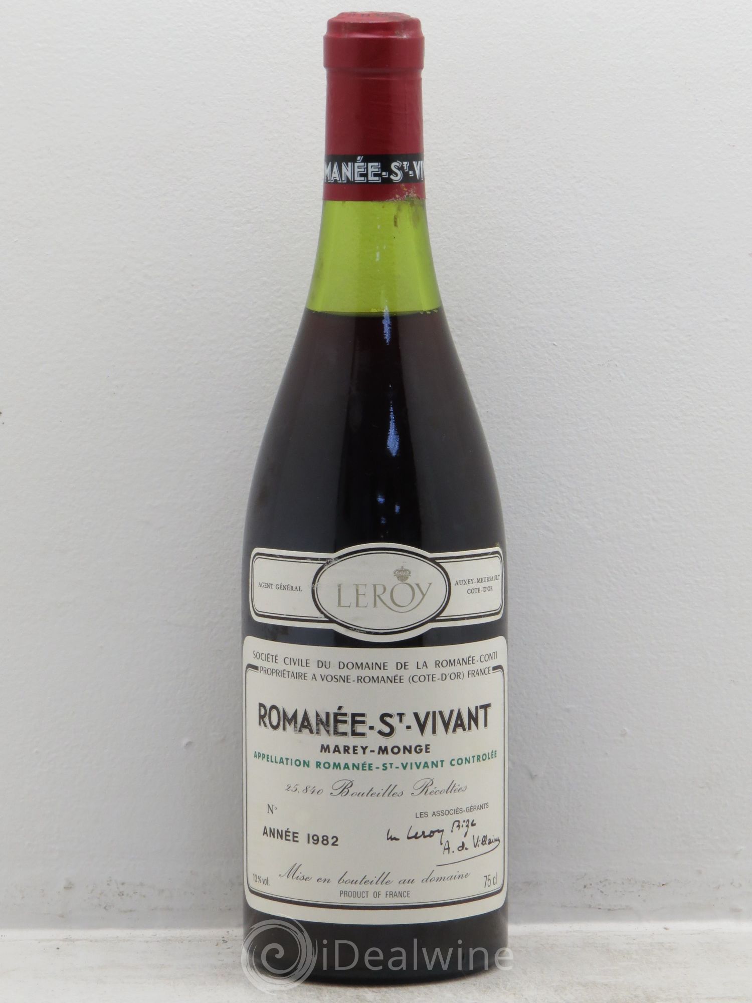 Romanée-Saint-Vivant Grand Cru Domaine de la Romanée-Conti 1982 - Lot de 1 bouteille - 0