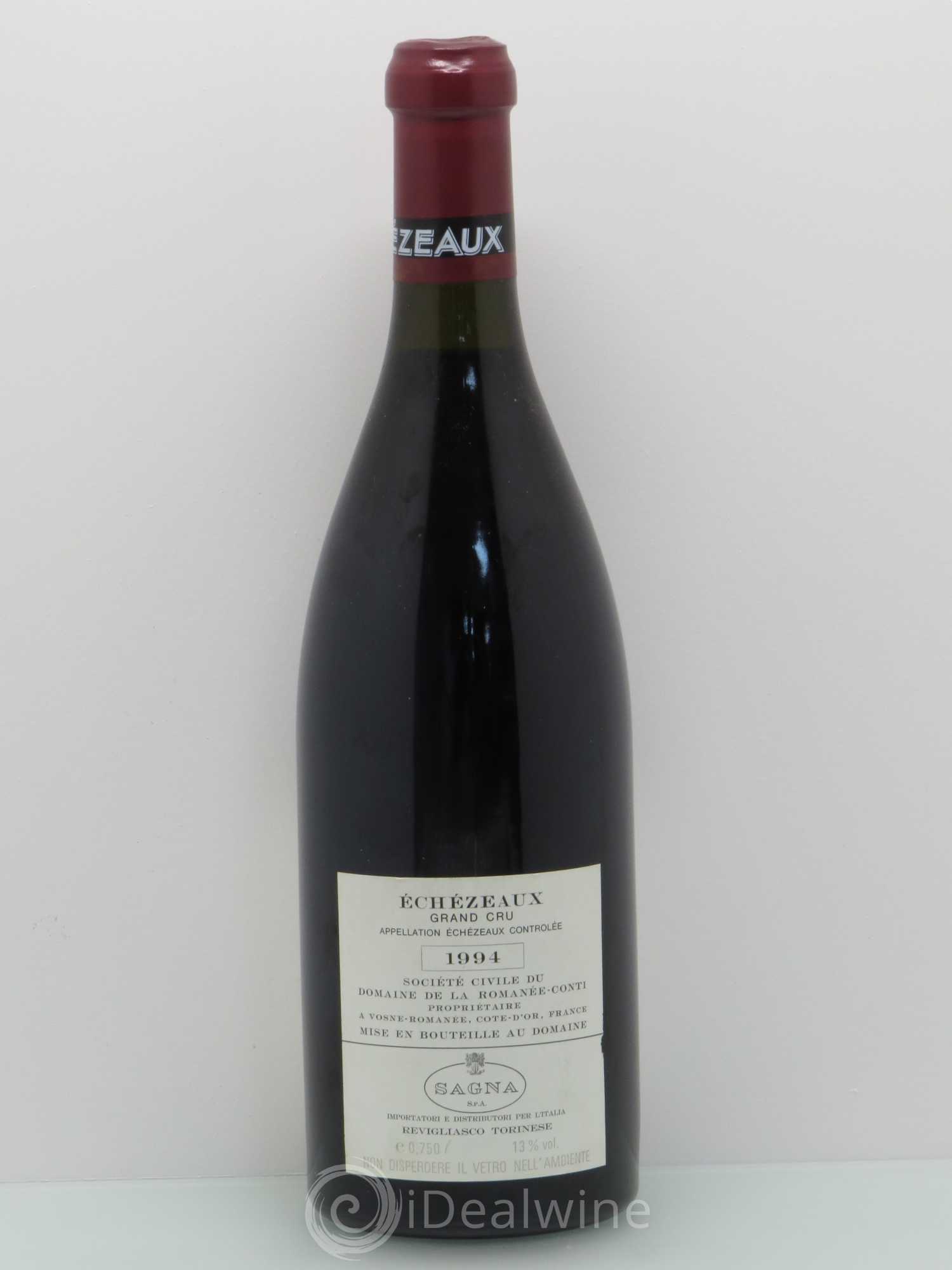 Echezeaux Grand Cru Domaine de la Romanée-Conti 1994 - Lot de 1 bouteille - 1