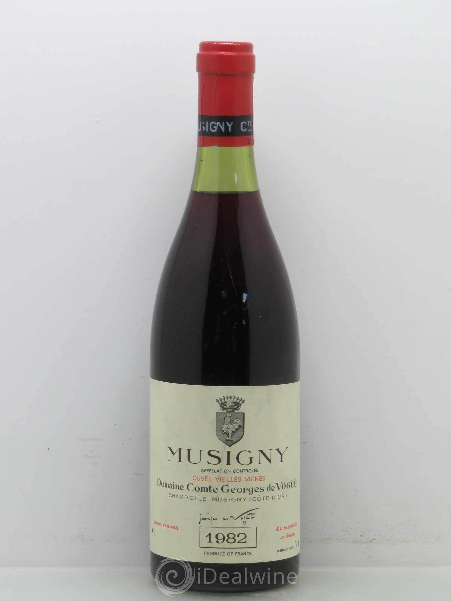 Musigny Grand Cru Cuvée Vieilles Vignes Comte Georges de Vogüé Vieilles Vignes 1982 - Lot de 1 bouteille - 0