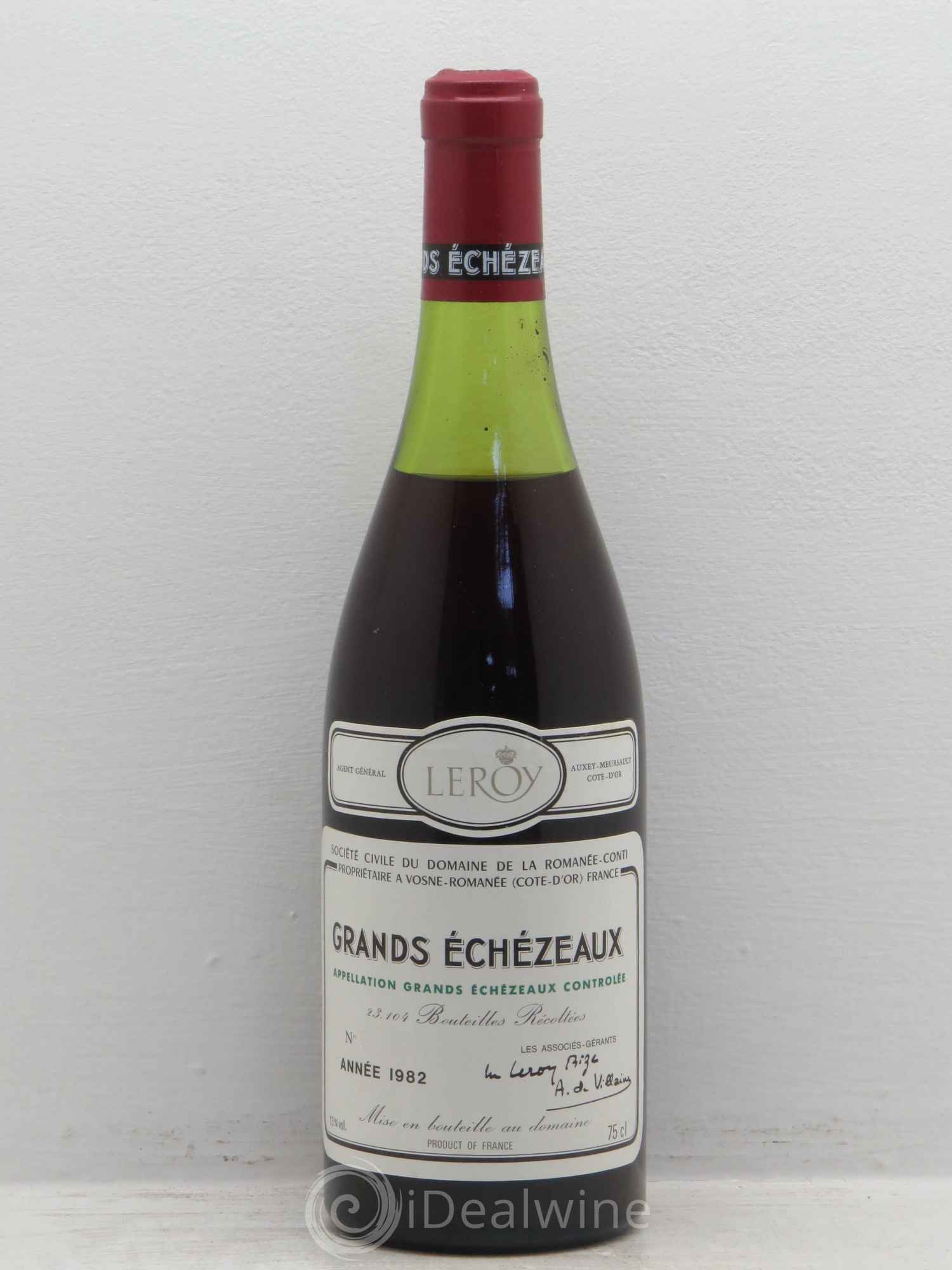 Grands-Echezeaux Grand Cru Domaine de la Romanée-Conti 1982 - Lot de 1 bouteille - 0