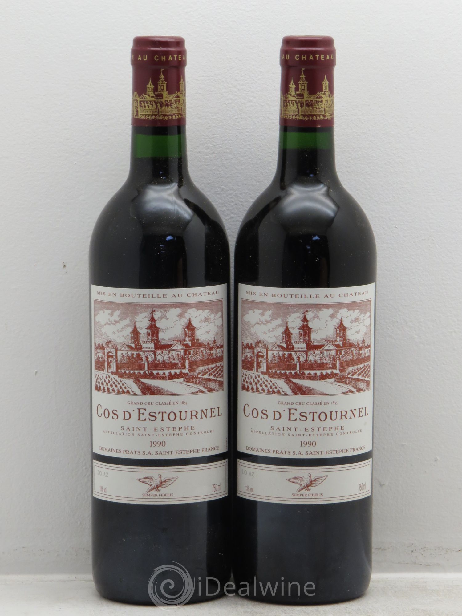 Cos d'Estournel 2ème Grand Cru Classé 1990 - Lot de 2 bouteilles - 0