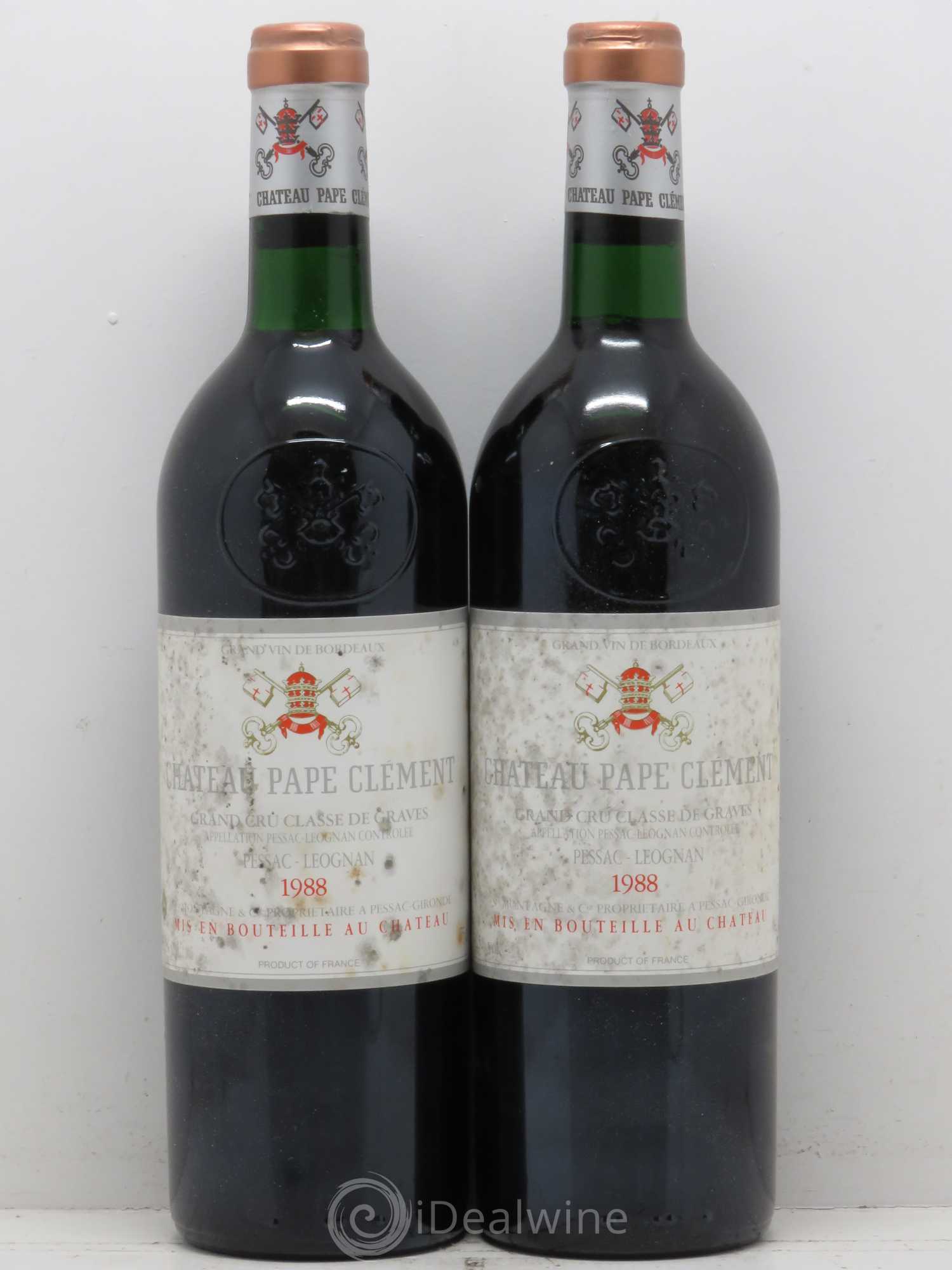 Château Pape Clément Cru Classé de Graves 1988 - Lot de 2 bouteilles - 0