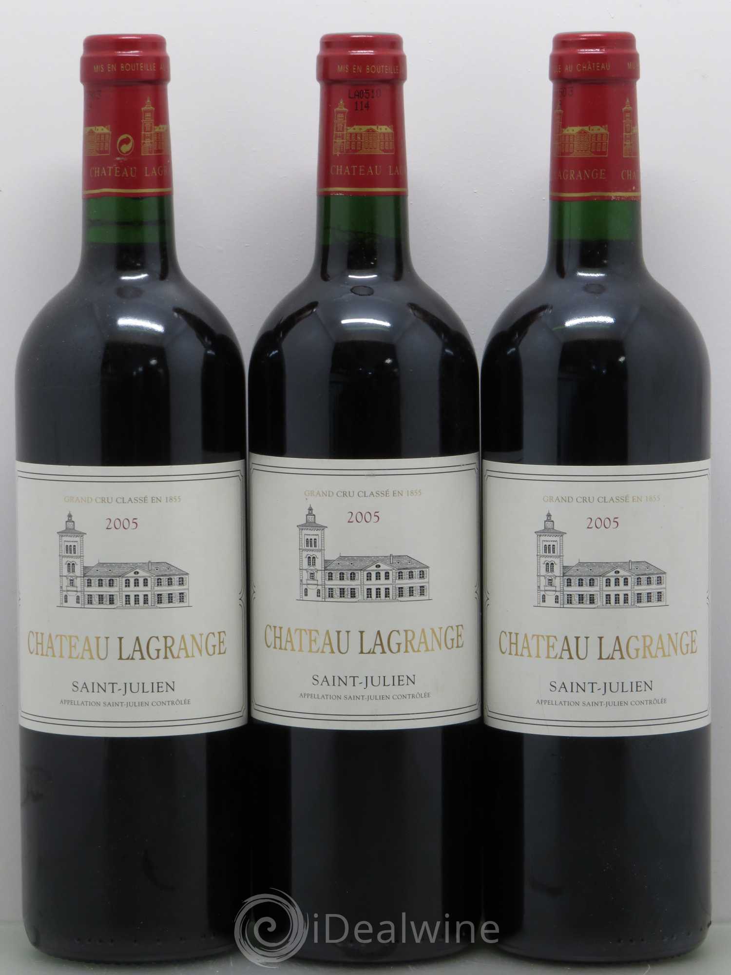 Château Lagrange 3ème Grand Cru Classé 2005 - Lot de 3 bouteilles - 0