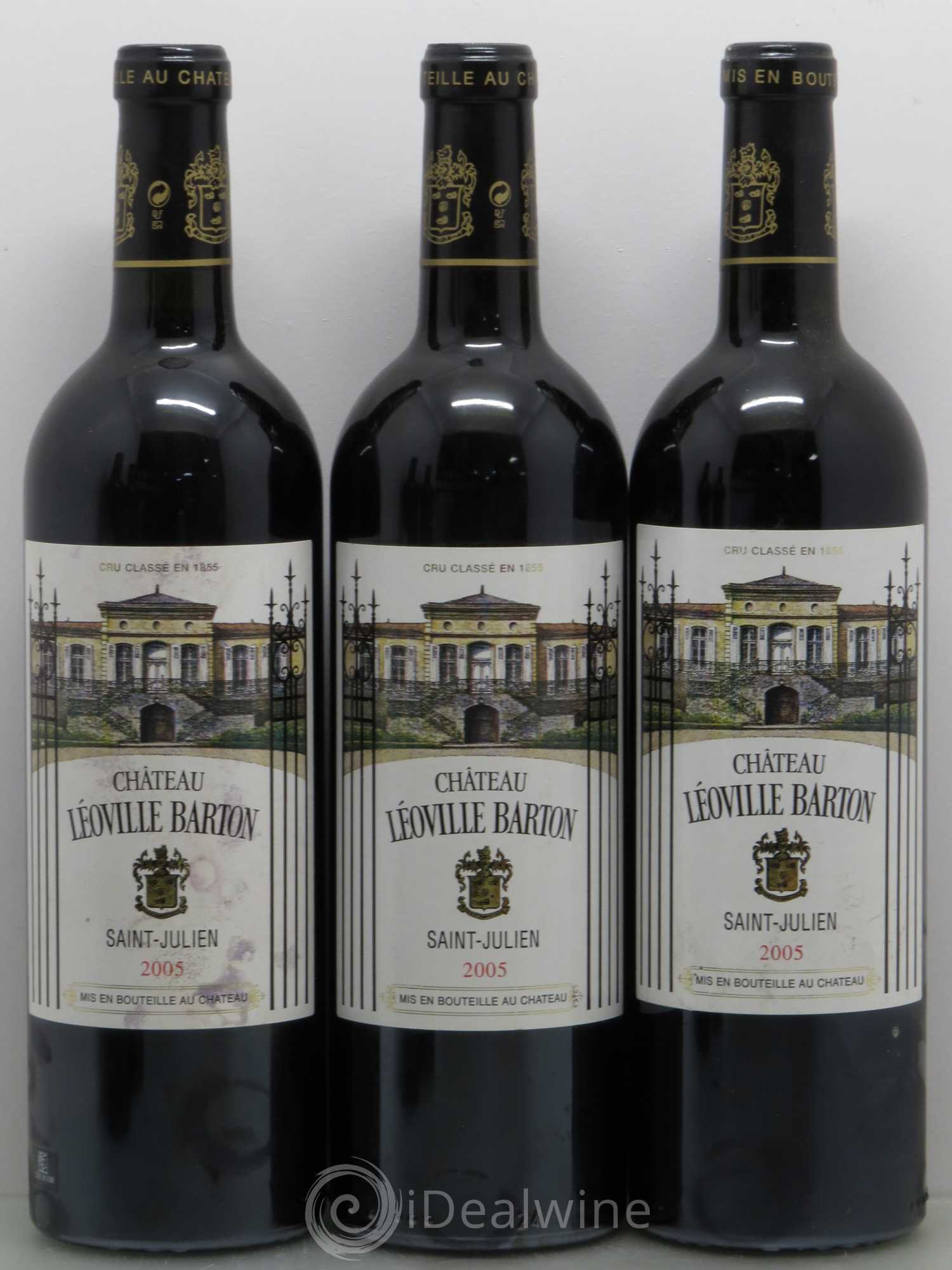 Château Léoville Barton 2ème Grand Cru Classé 2005 - Lot de 5 bouteilles - 1