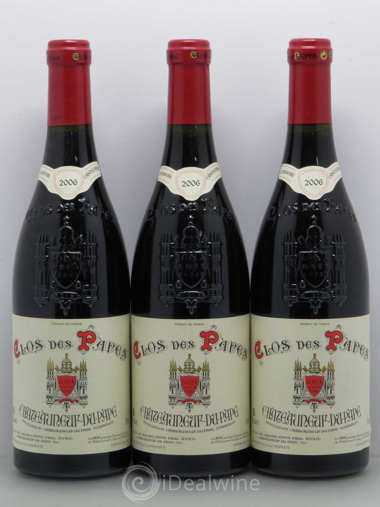 Châteauneuf-du-Pape Clos des Papes - Paul Avril 2006 - Lot de 6 bouteilles - 2