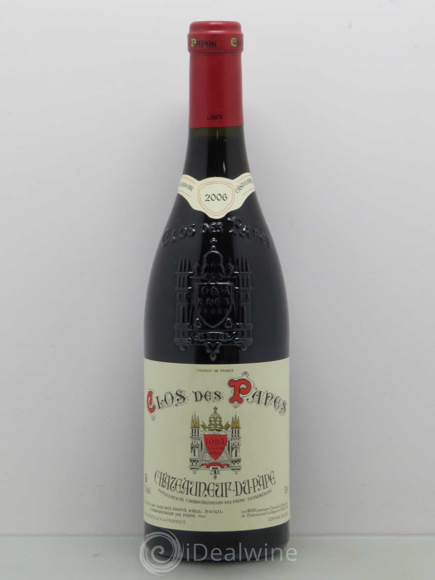 Châteauneuf-du-Pape Clos des Papes - Paul Avril 2006 - Lot de 1 bouteille - 0